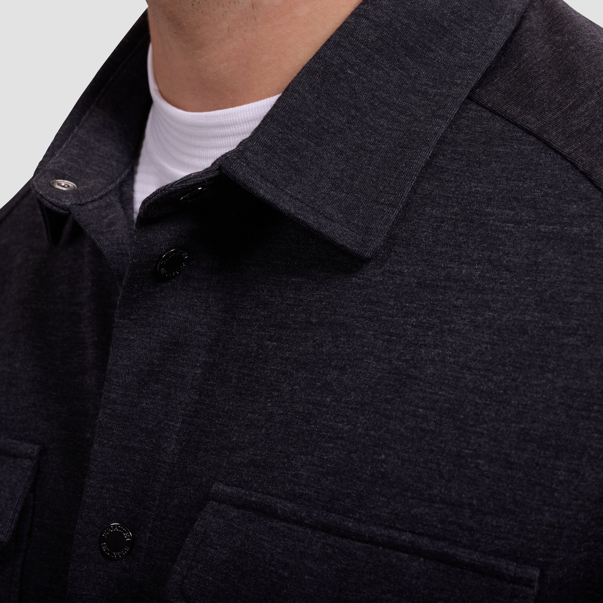 Soft Touch Melange Knit Shirt