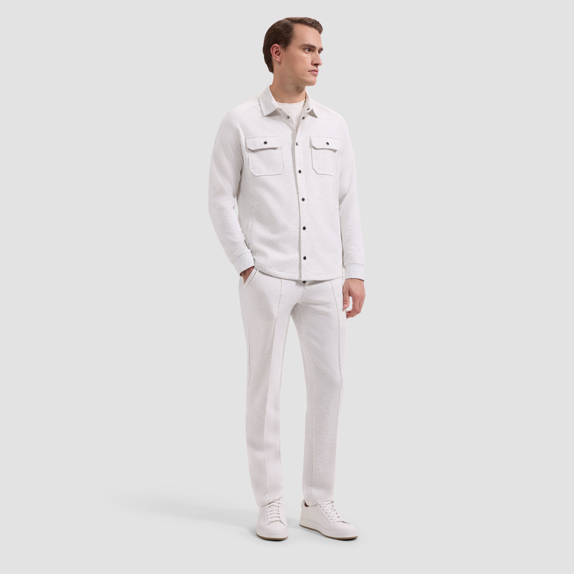Soft Touch Melange Knit Shirt