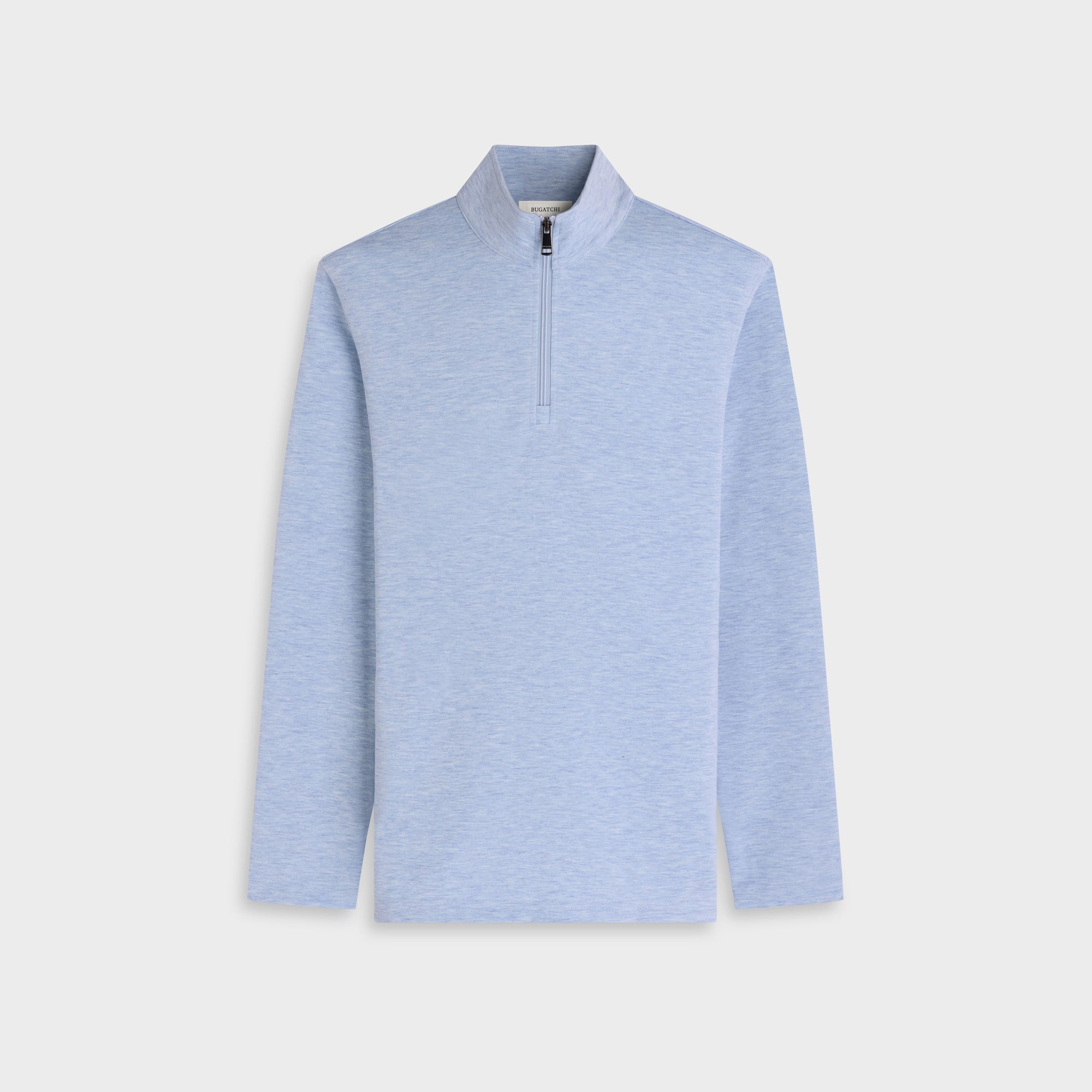 Soft Touch Melange Quarter-Zip Mock Neck Pullover