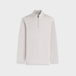 Soft Touch Melange Quarter-Zip Mock Neck Pullover