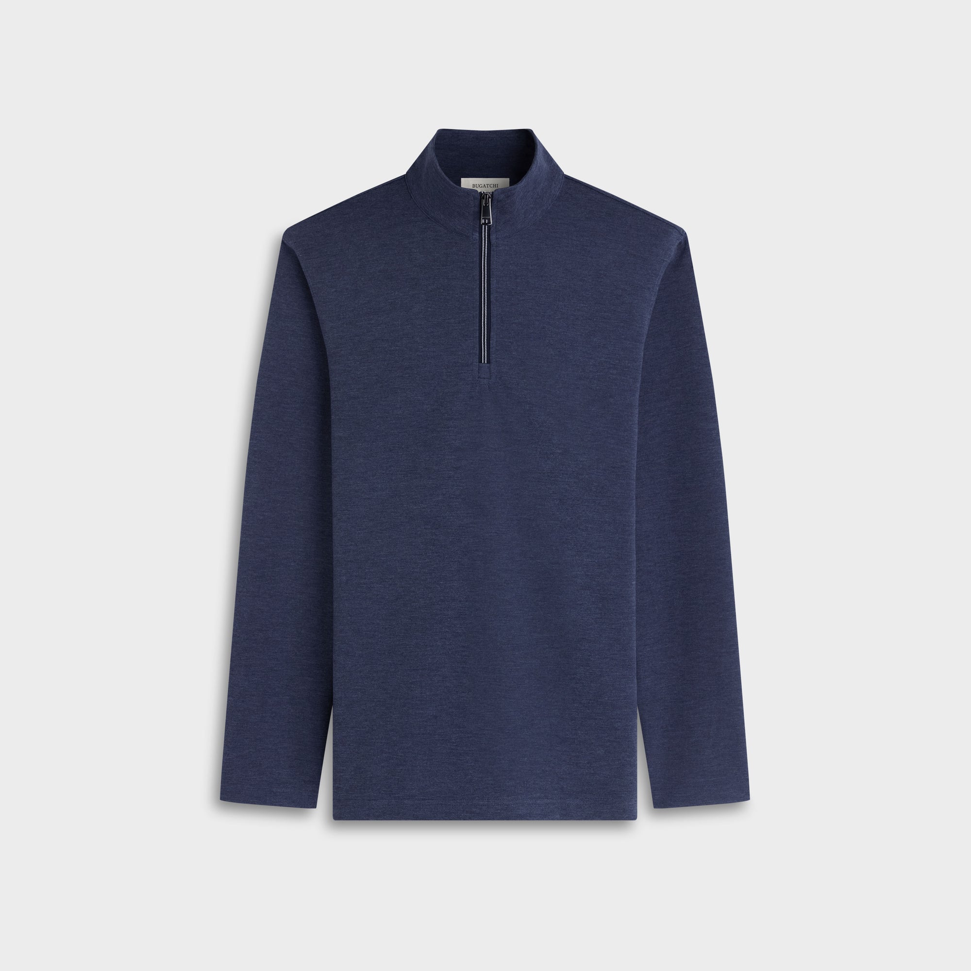 Soft Touch Melange Quarter-Zip Mock Neck Pullover