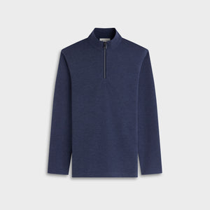 Soft Touch Melange Quarter-Zip Mock Neck Pullover
