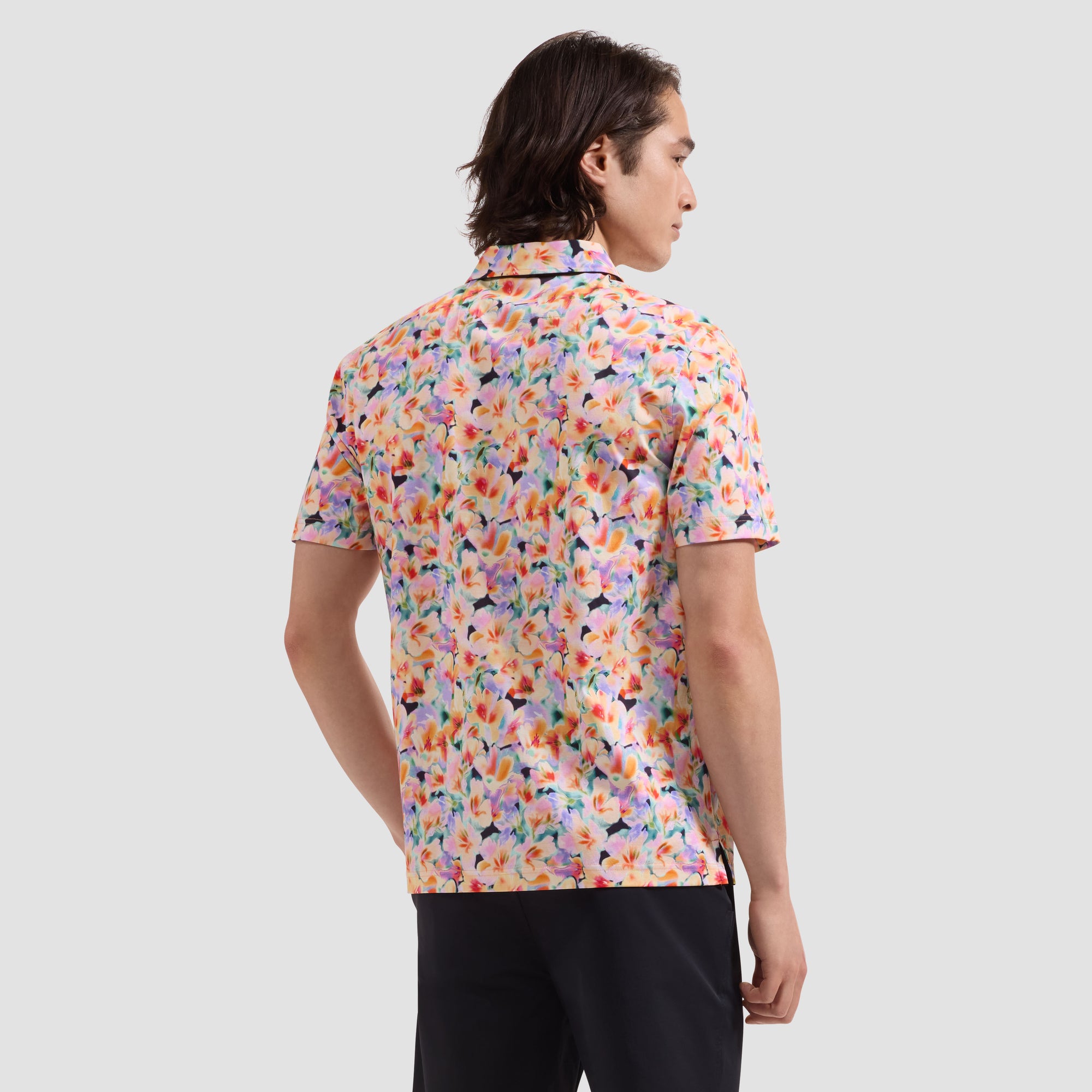 Hendrix Watercolor Floral Polo Shirt
