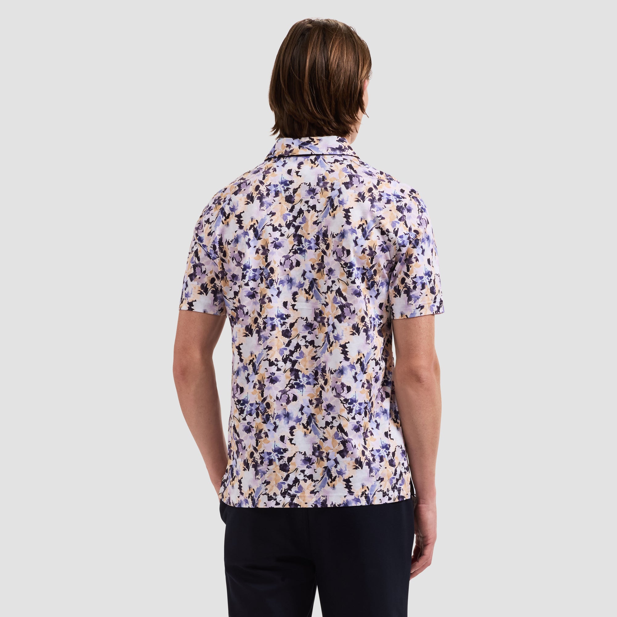 Hendrix Watercolor Floral Polo Shirt