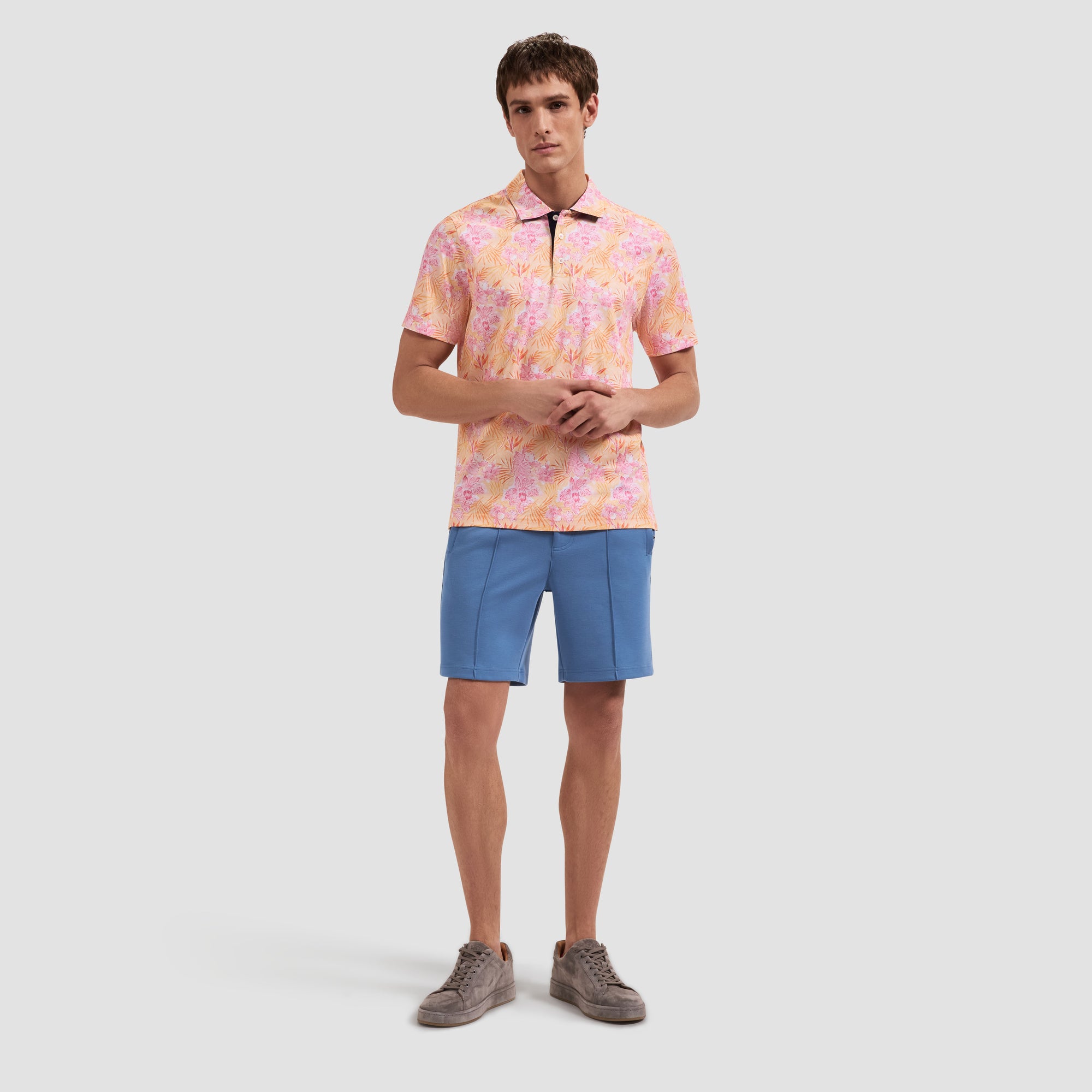 Hendrix Tropical Floral Polo Shirt