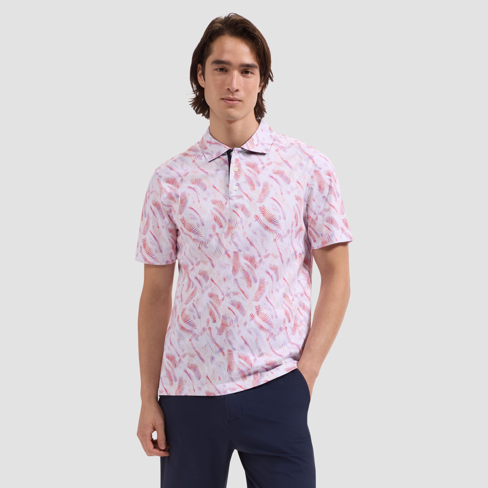 Hendrix Palm Print Polo Shirt