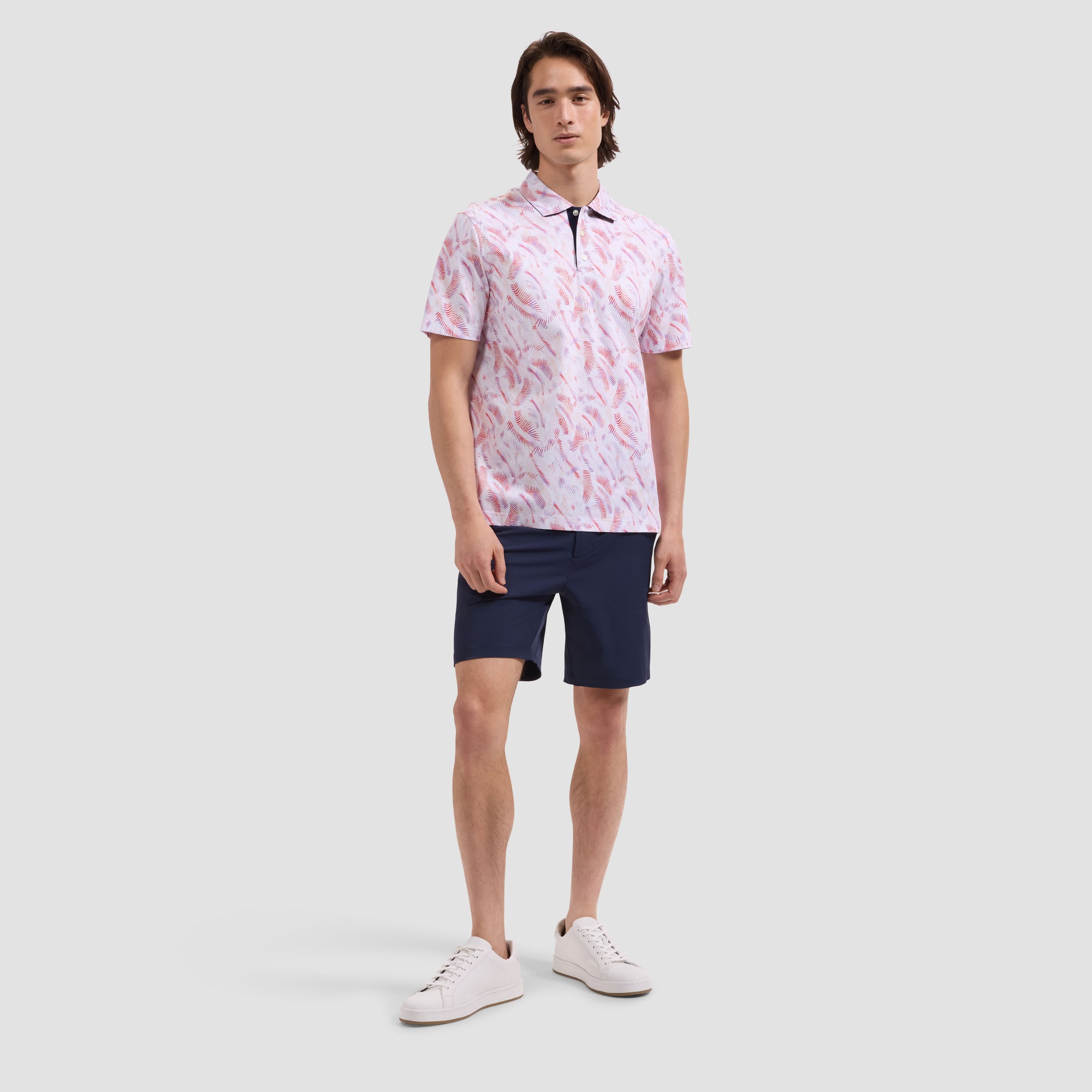 Hendrix Palm Print Polo Shirt