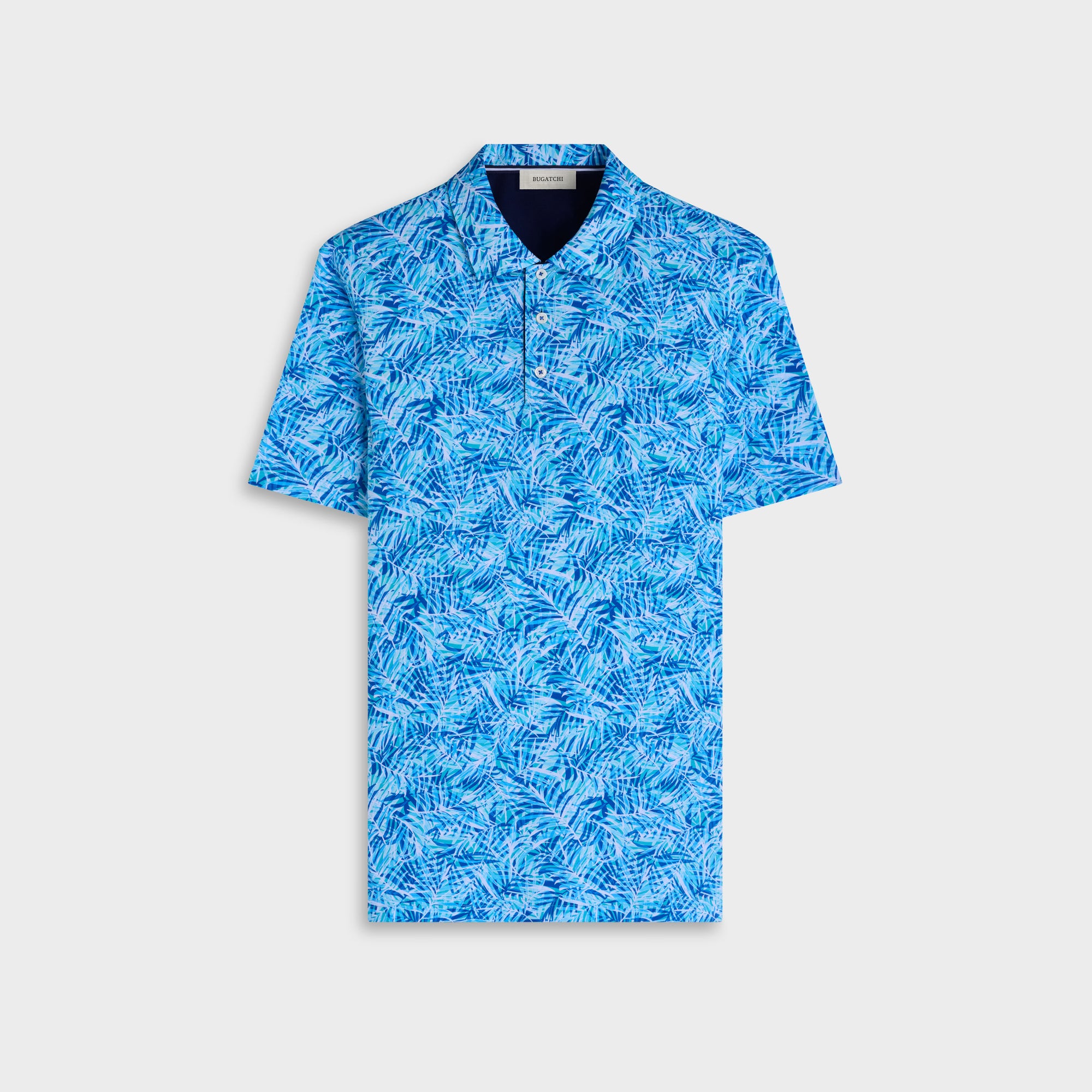Hendrix Leaf Print Polo Shirt