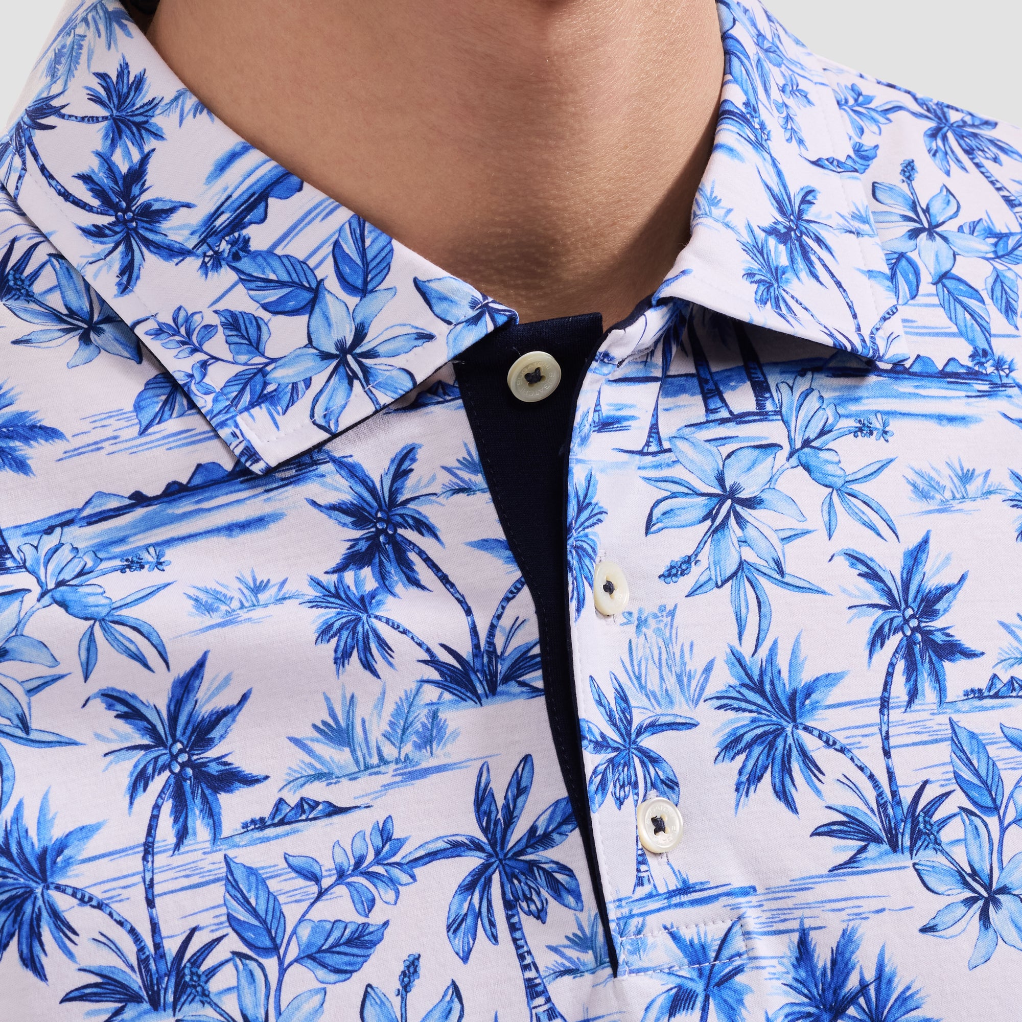 Hendrix Tropical Island Polo Shirt