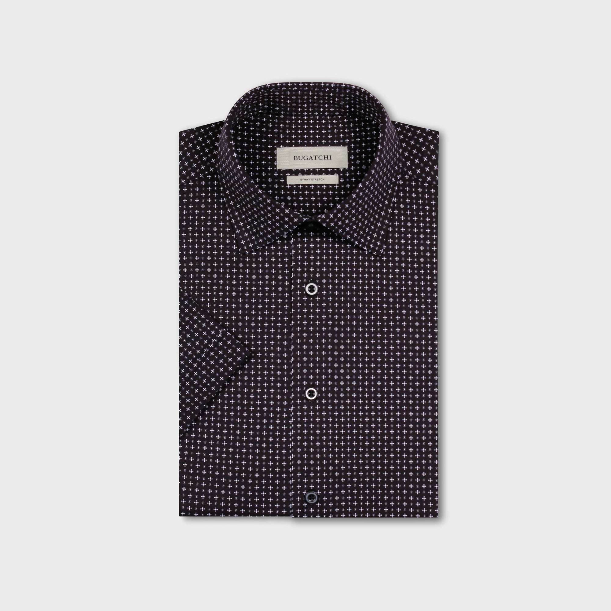 Miles OoohCotton Geometric Short-Sleeve Shirt