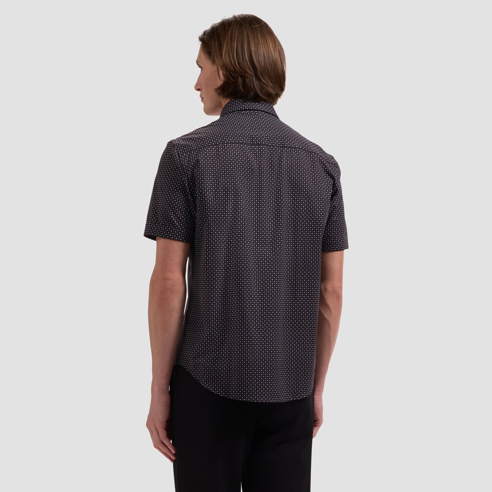 Miles OoohCotton Geometric Short-Sleeve Shirt