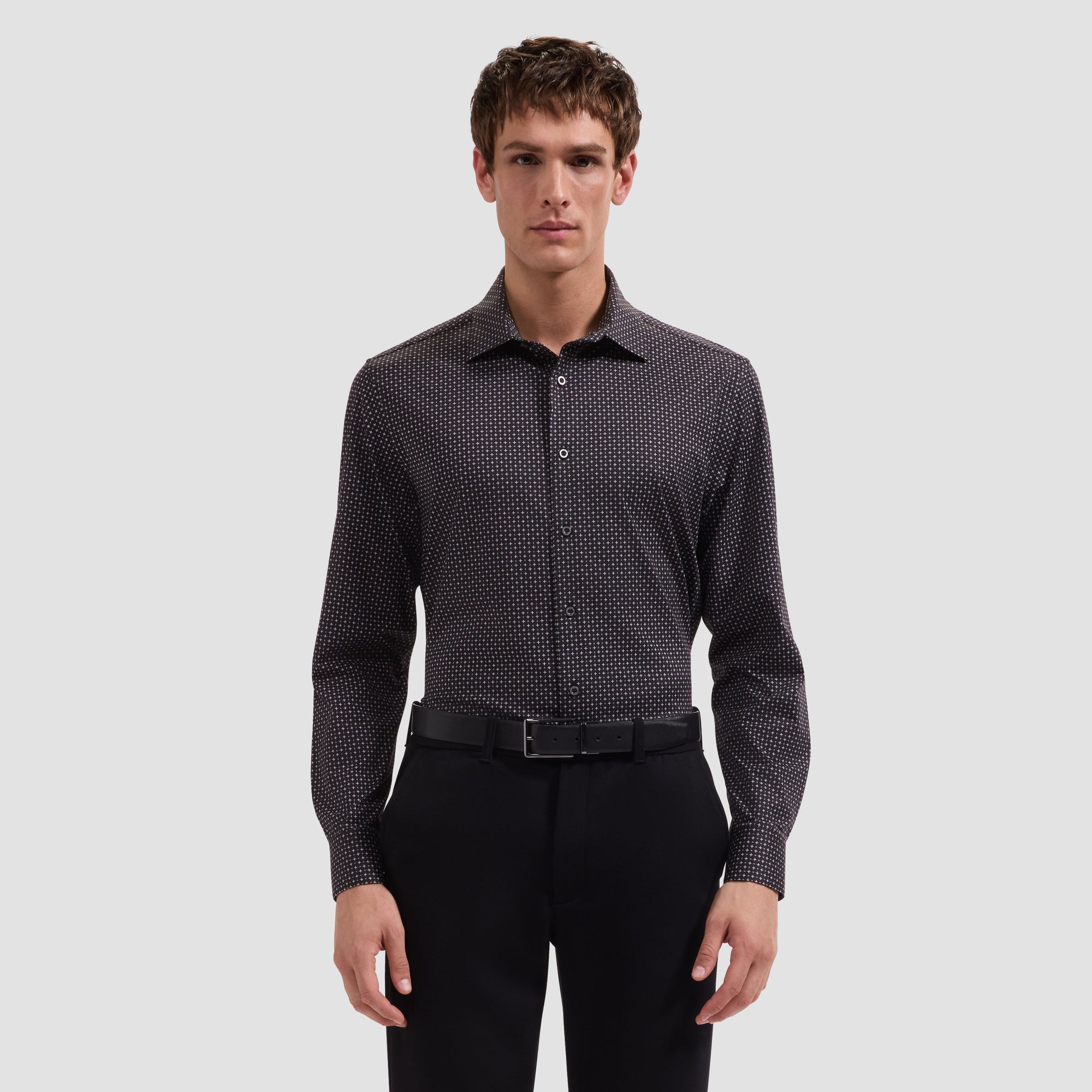 James OoohCotton Geometric Shirt