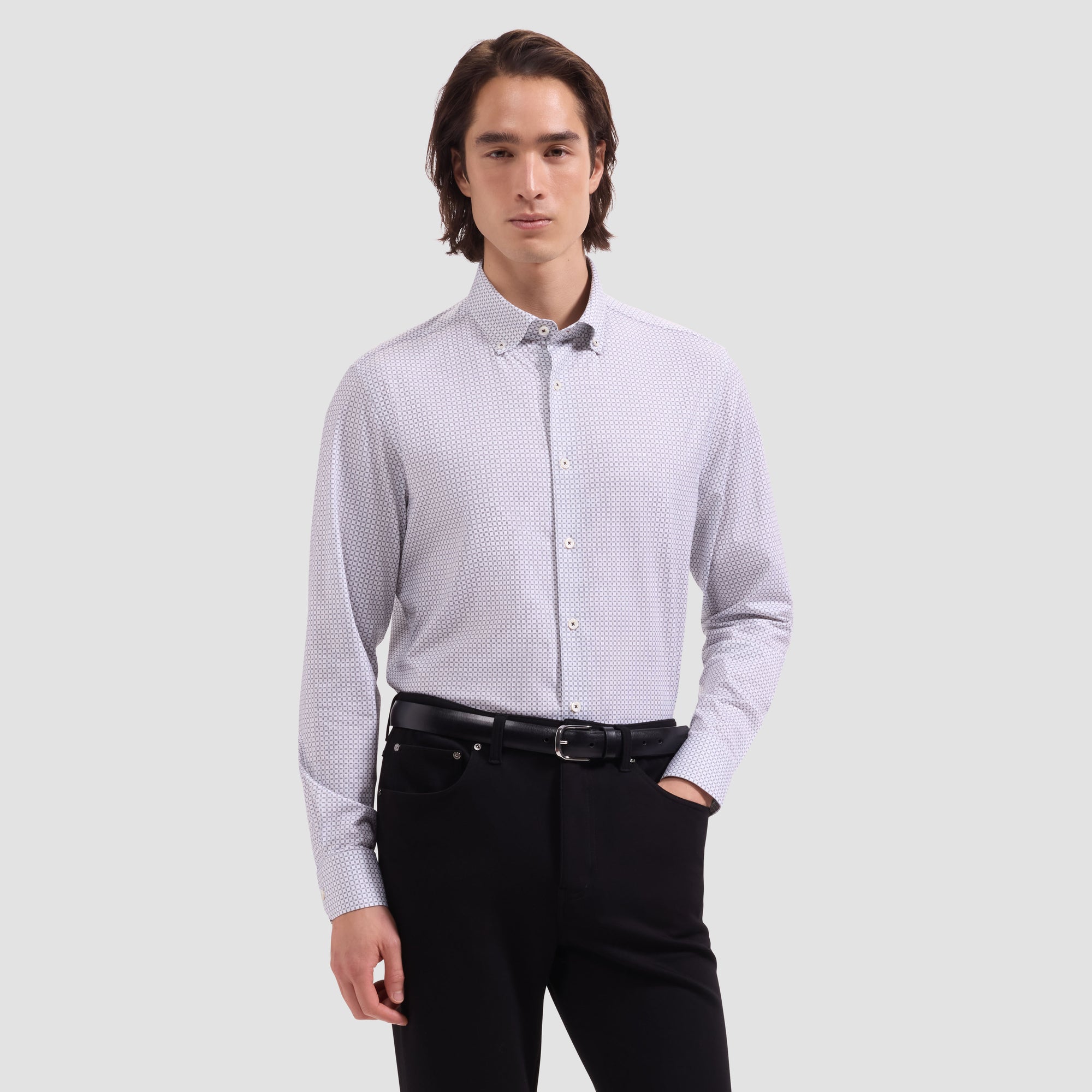 Brent OoohCotton Windowpane Shirt