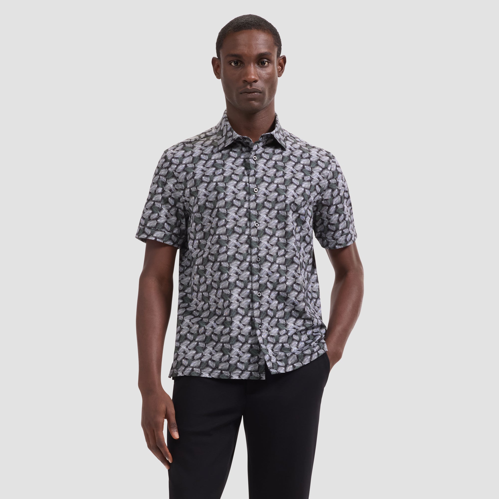 Milo OoohCotton Leaf Print Short-Sleeve Shirt