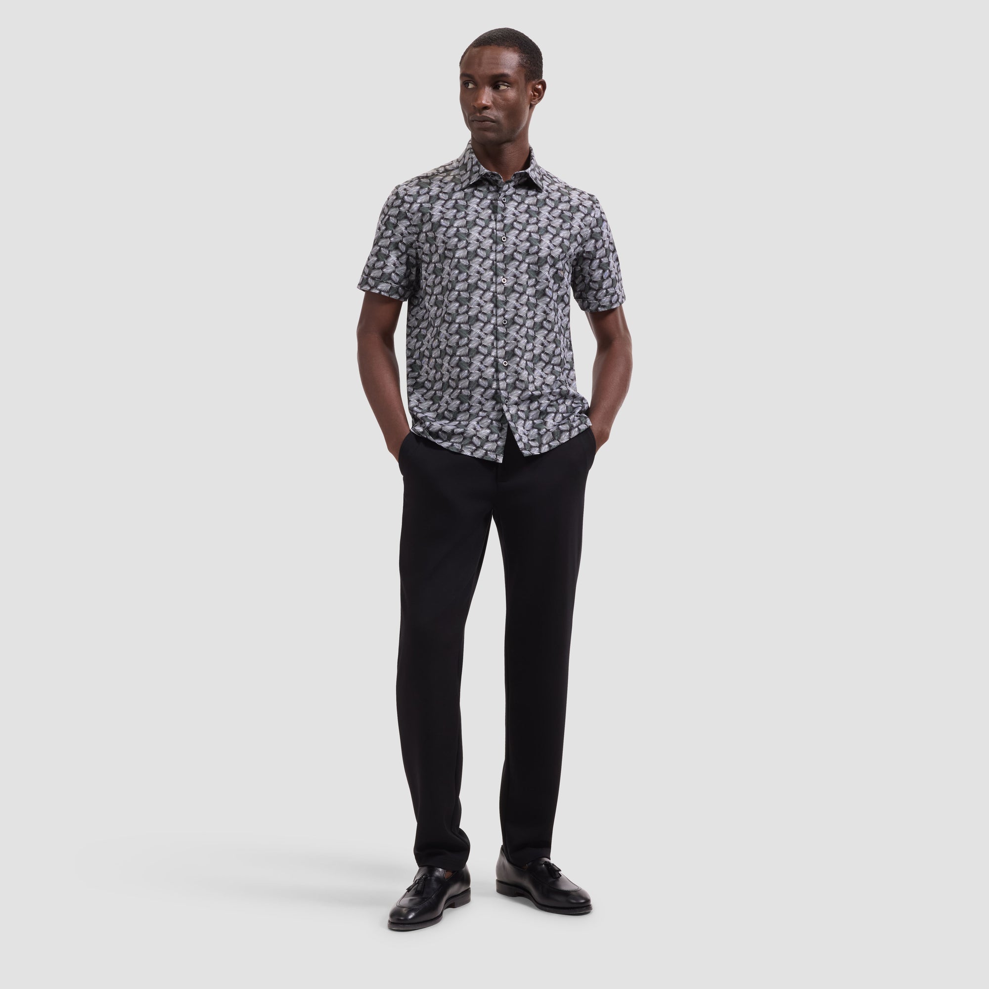 Milo OoohCotton Leaf Print Short-Sleeve Shirt