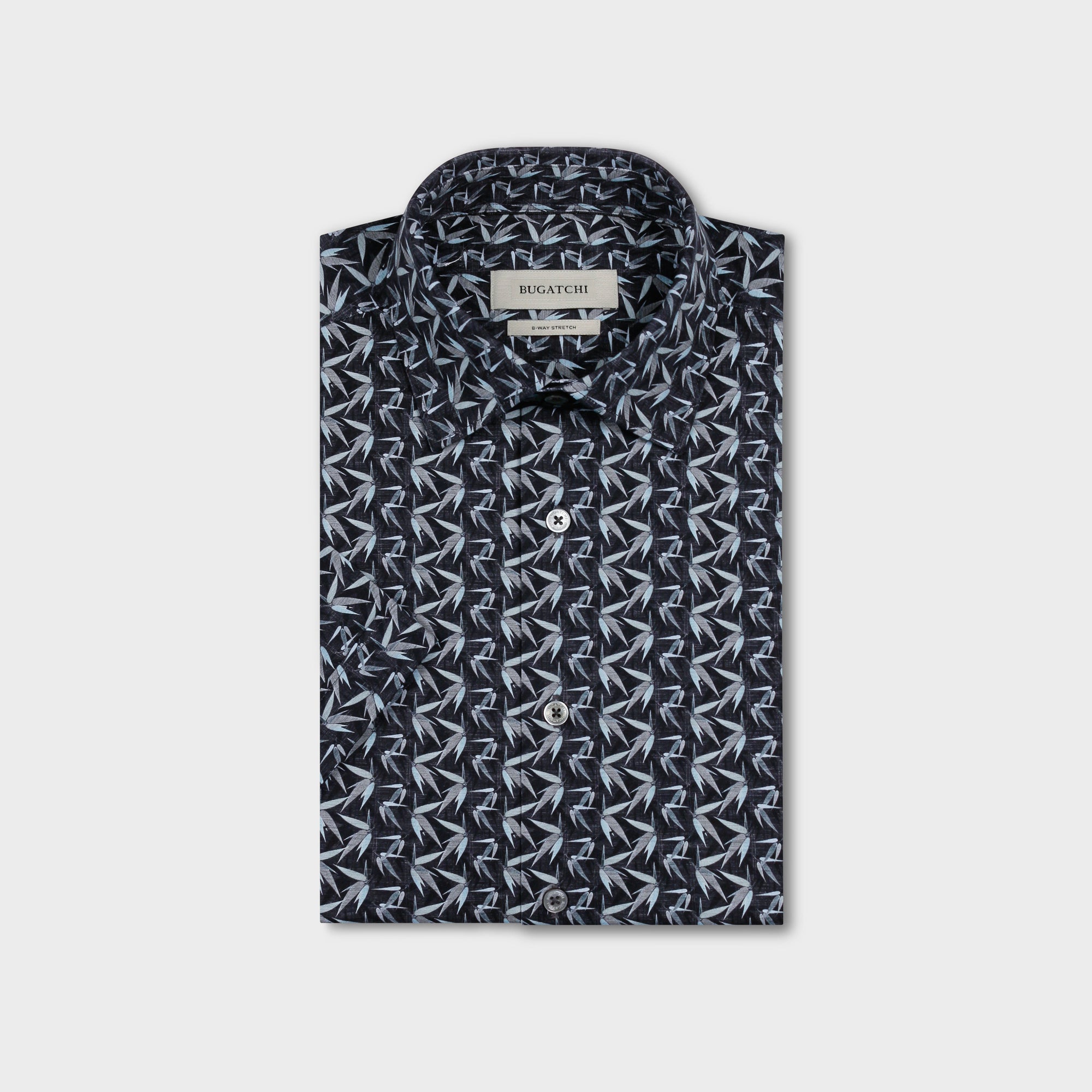 Miles OoohCotton Leaf Print Short-Sleeve Shirt
