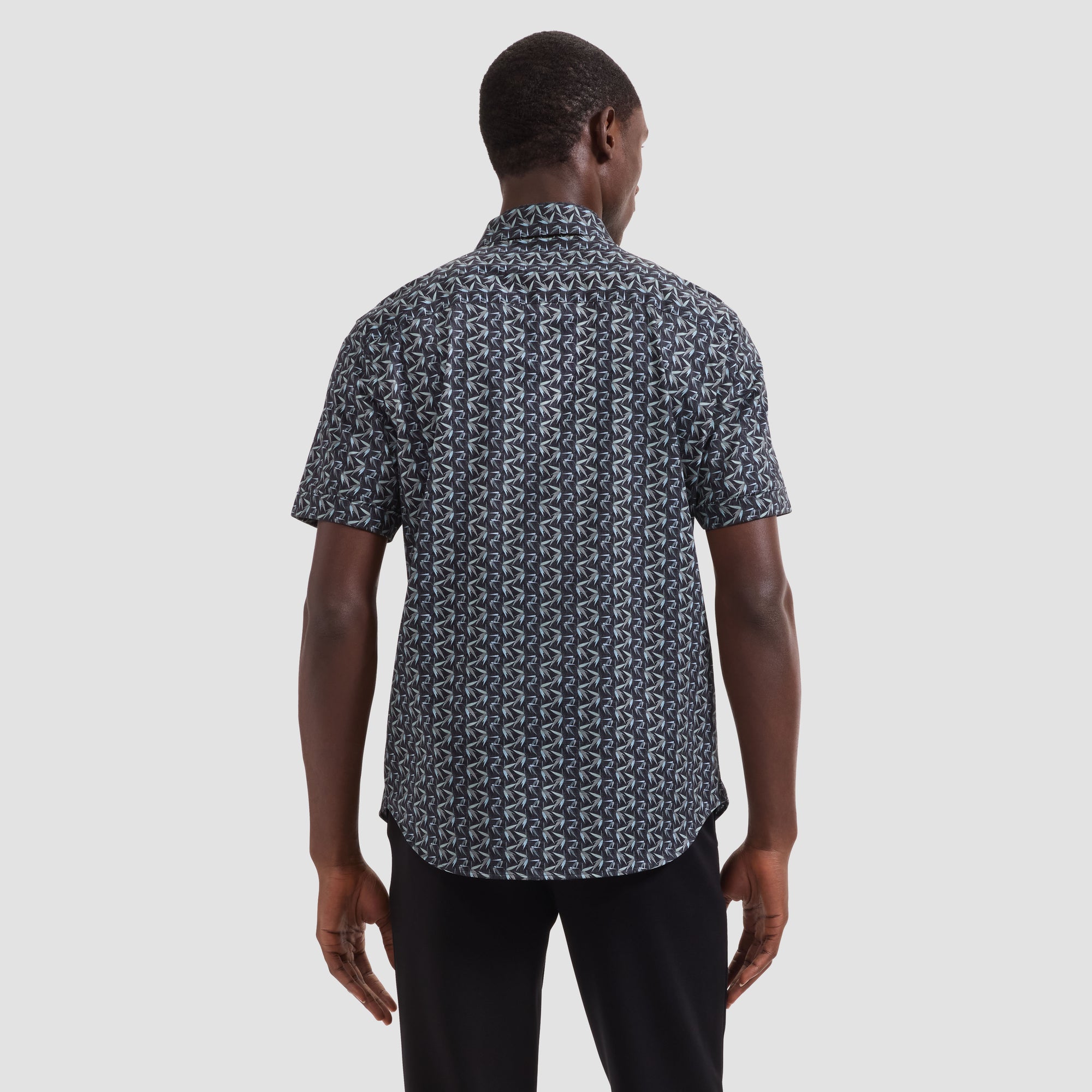 Miles OoohCotton Leaf Print Short-Sleeve Shirt
