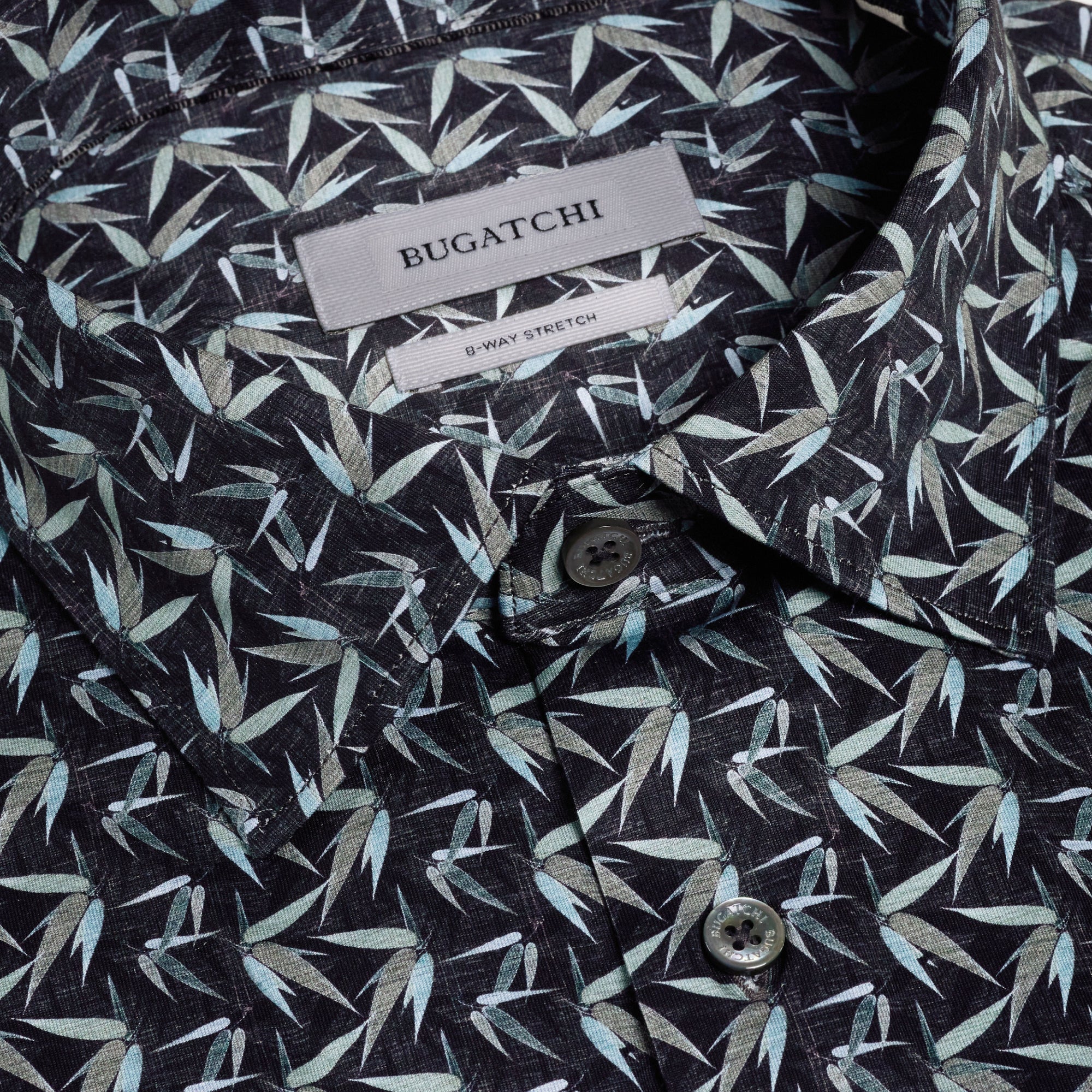 Miles OoohCotton Leaf Print Short-Sleeve Shirt