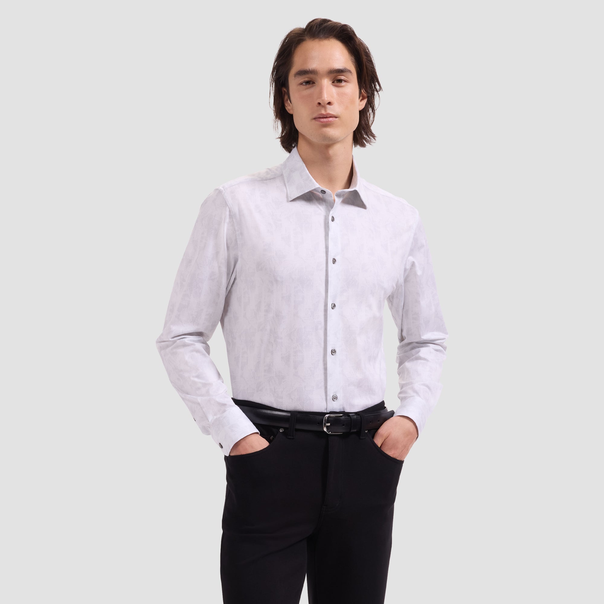 James OoohCotton Jacquard-Inspired Shirt