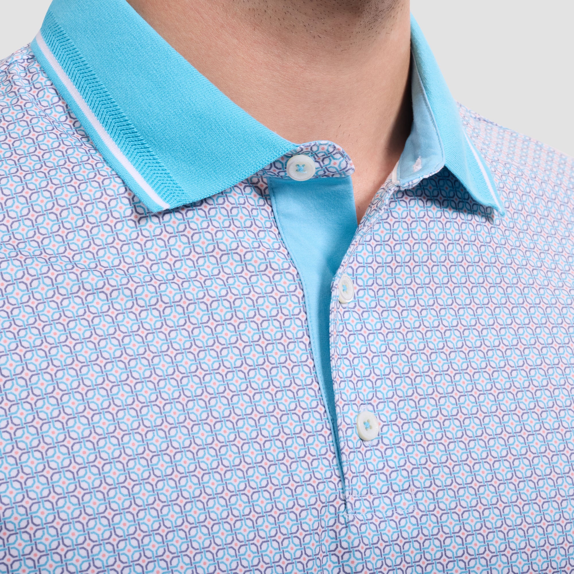 Vidal OoohCotton Geometric Polo Shirt