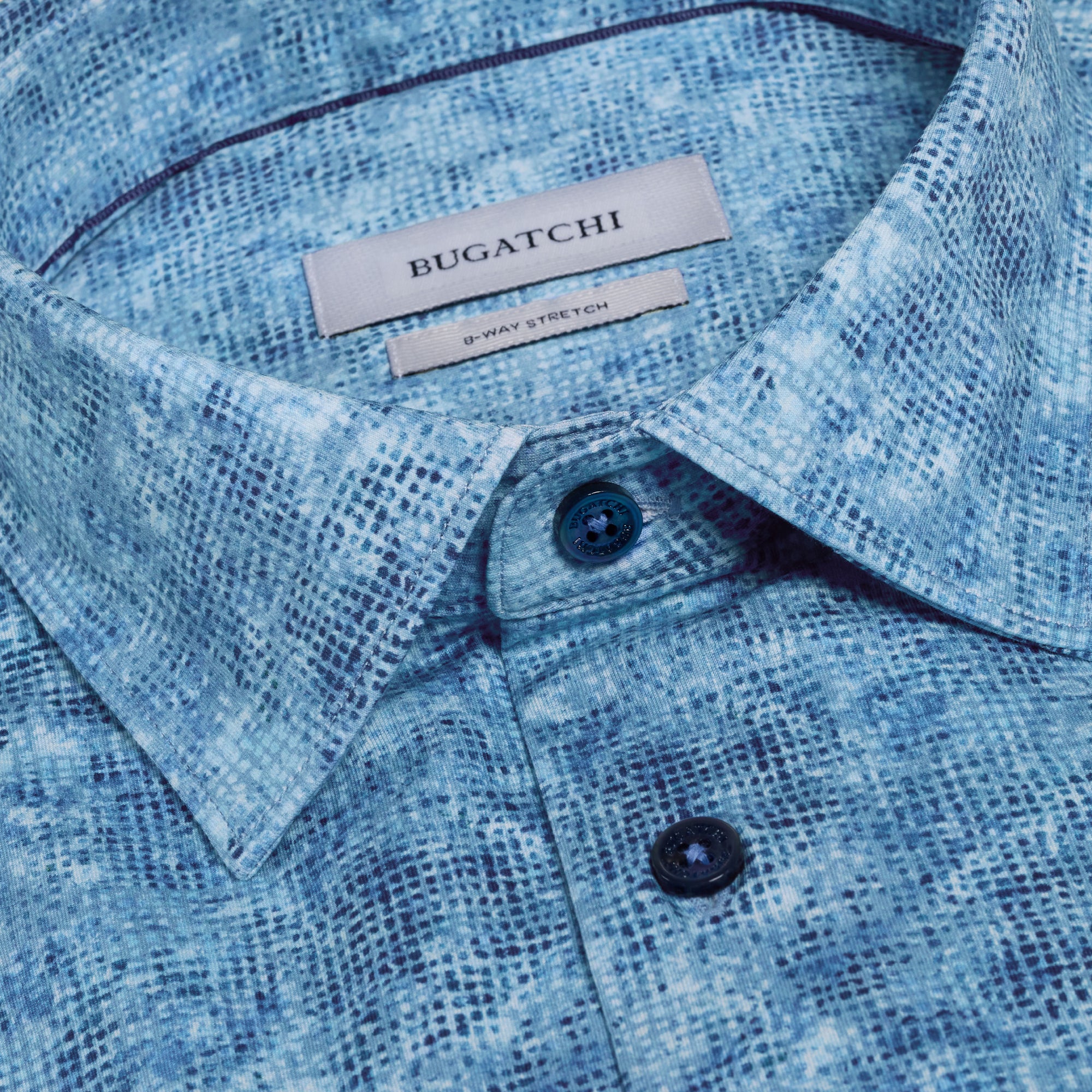 Miles OoohCotton Abstract Grid Short-Sleeve Shirt