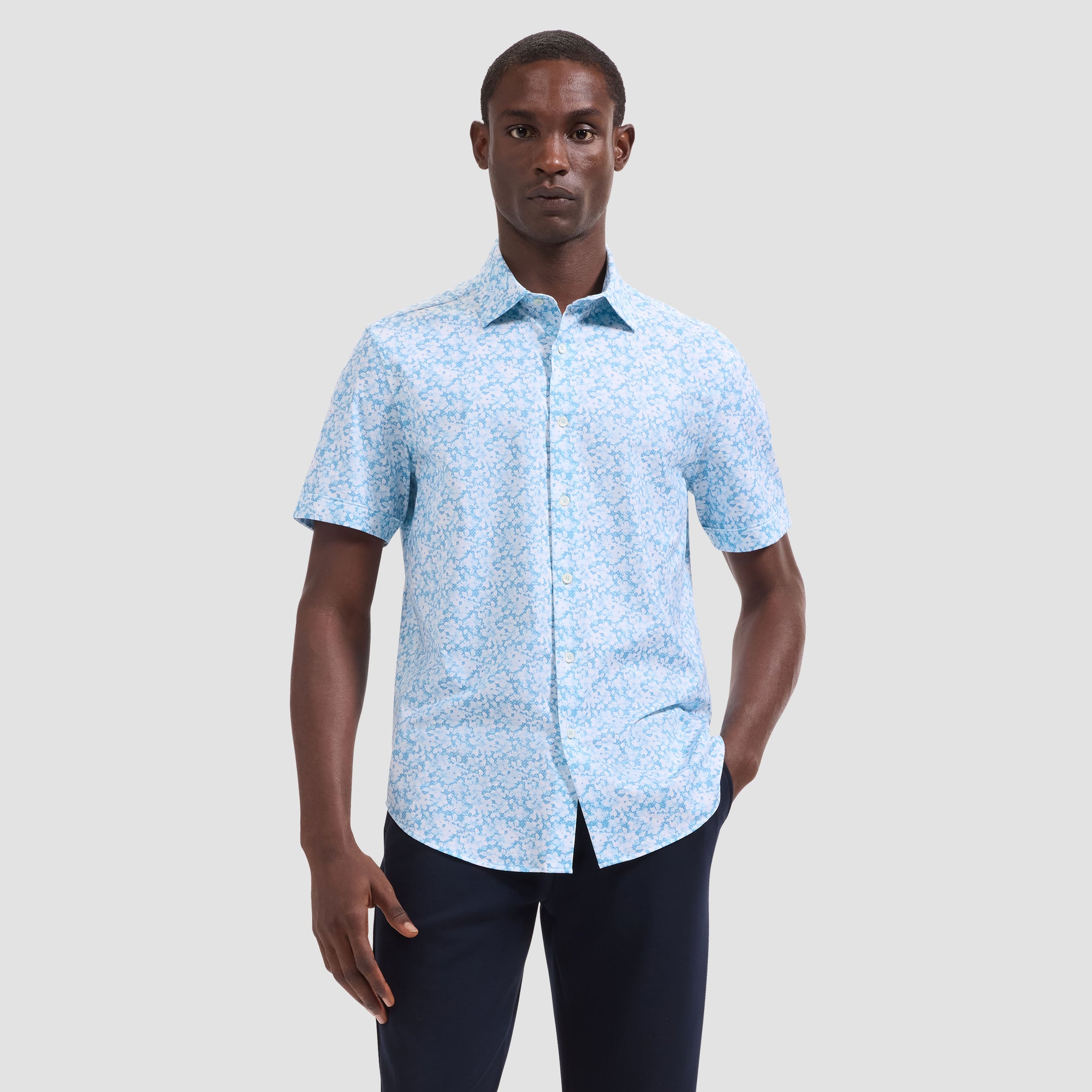 Miles OoohCotton Floral Short-Sleeve Shirt
