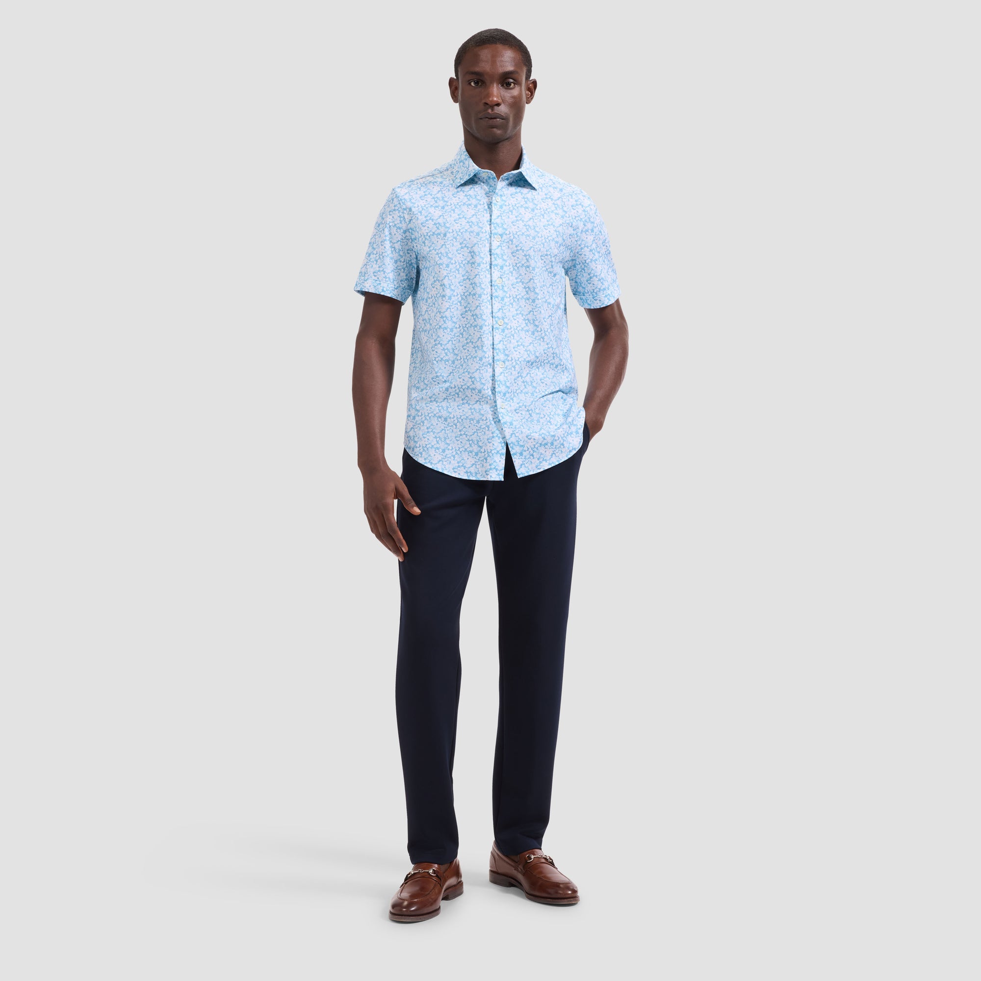 Miles OoohCotton Floral Short-Sleeve Shirt