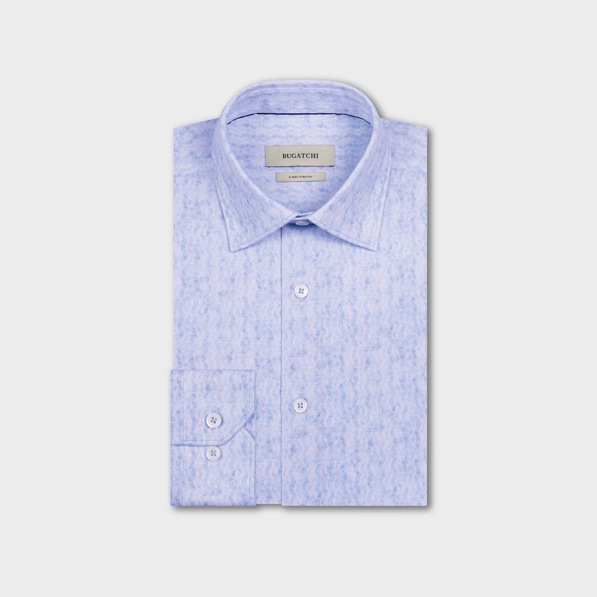 James OoohCotton Greek Key Wave Shirt