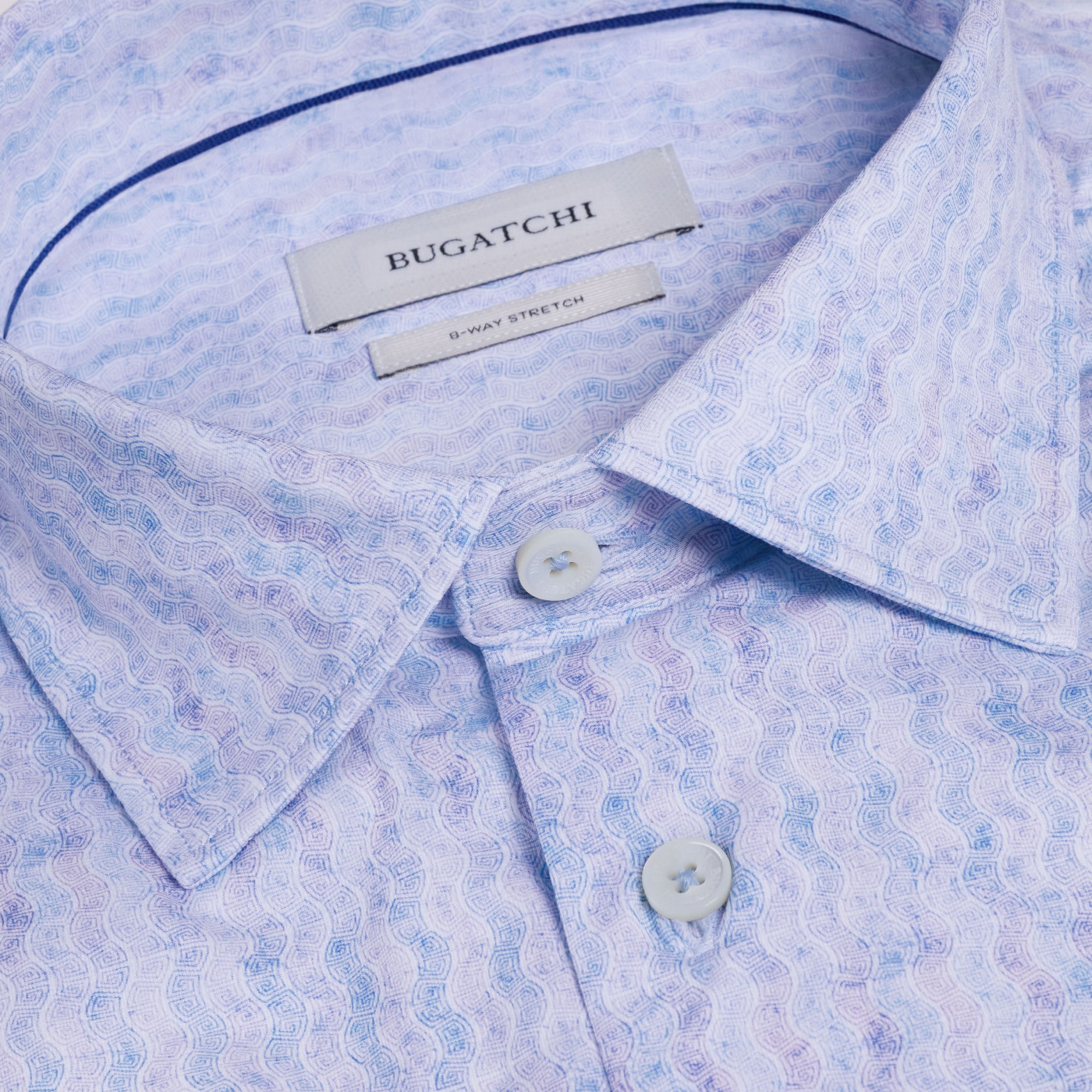 James OoohCotton Greek Key Wave Shirt