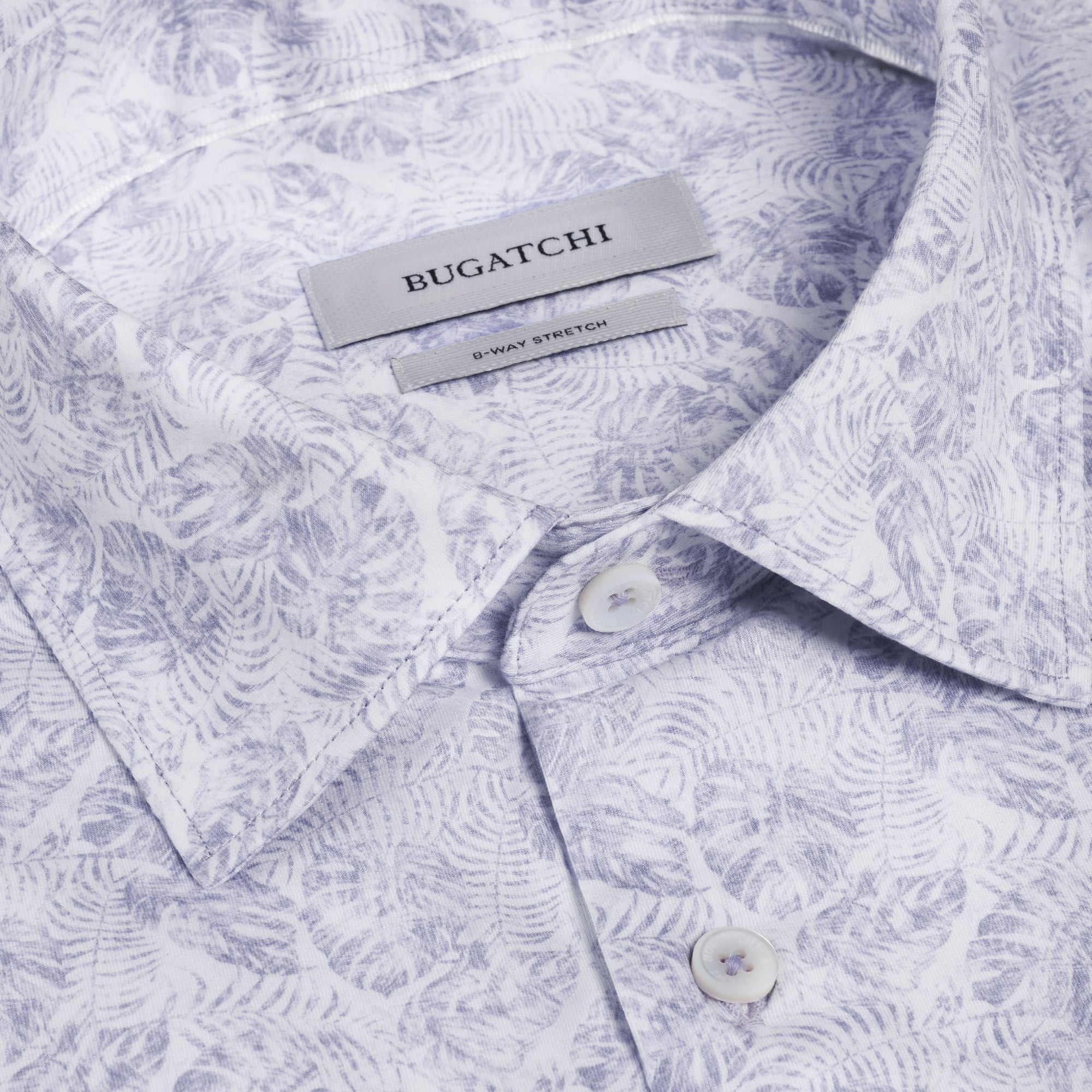 Miles OoohCotton Leaf Print Short-Sleeve Shirt