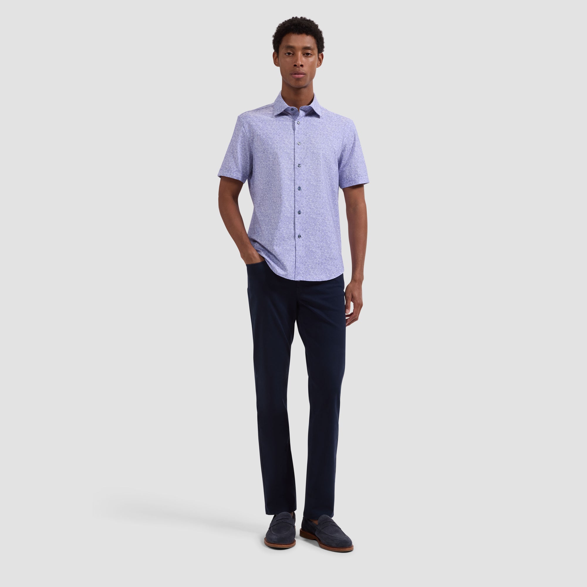 Miles OoohCotton Floral Short-Sleeve Shirt