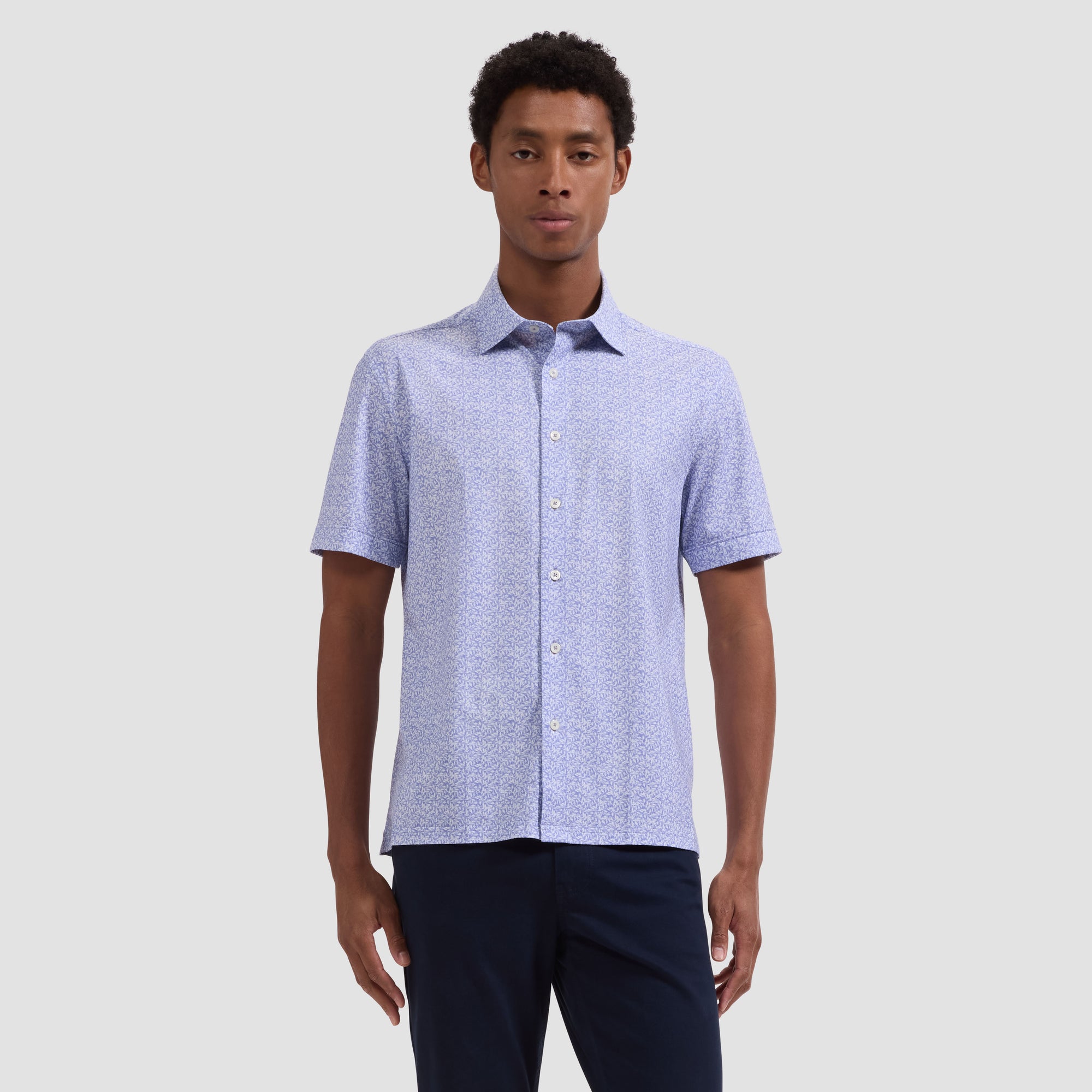 Milo OoohCotton Leaf Print Short-Sleeve Shirt