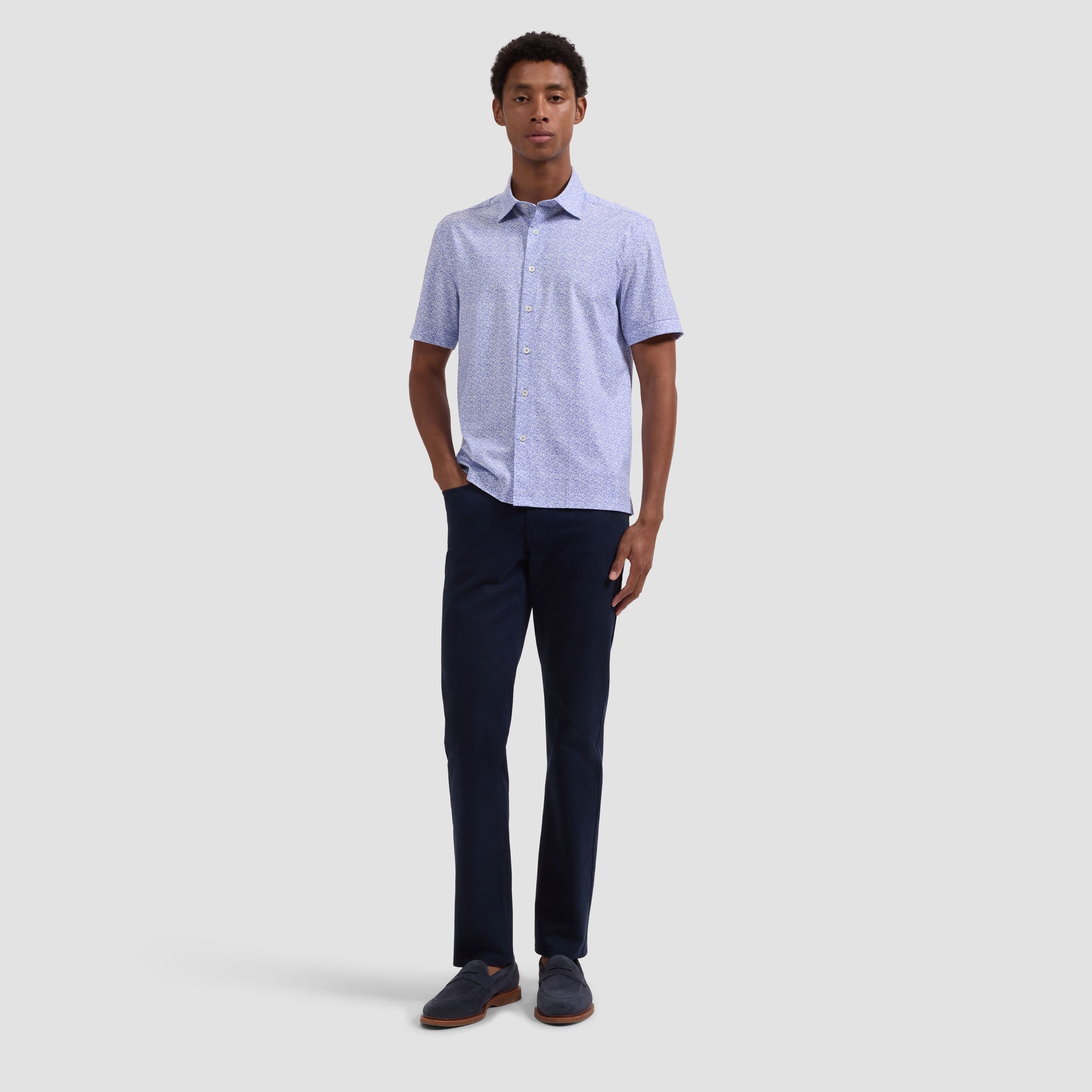 Milo OoohCotton Leaf Print Short-Sleeve Shirt