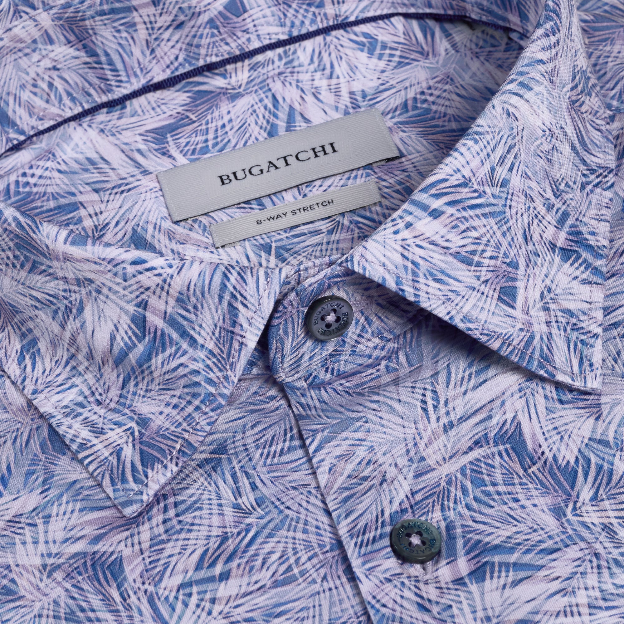 Miles OoohCotton Palm Print Short-Sleeve Shirt