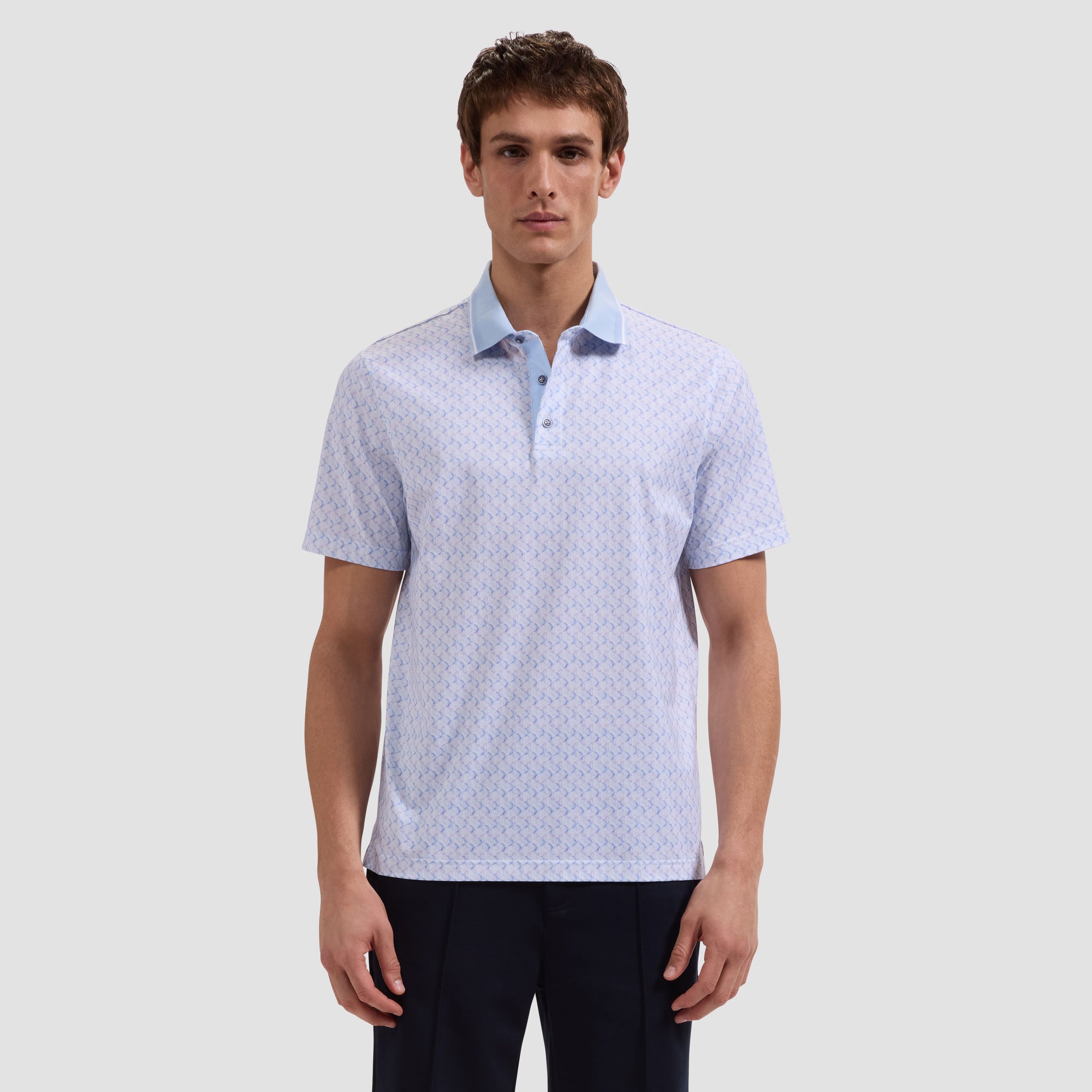 Vidal OoohCotton Geometric Polo Shirt