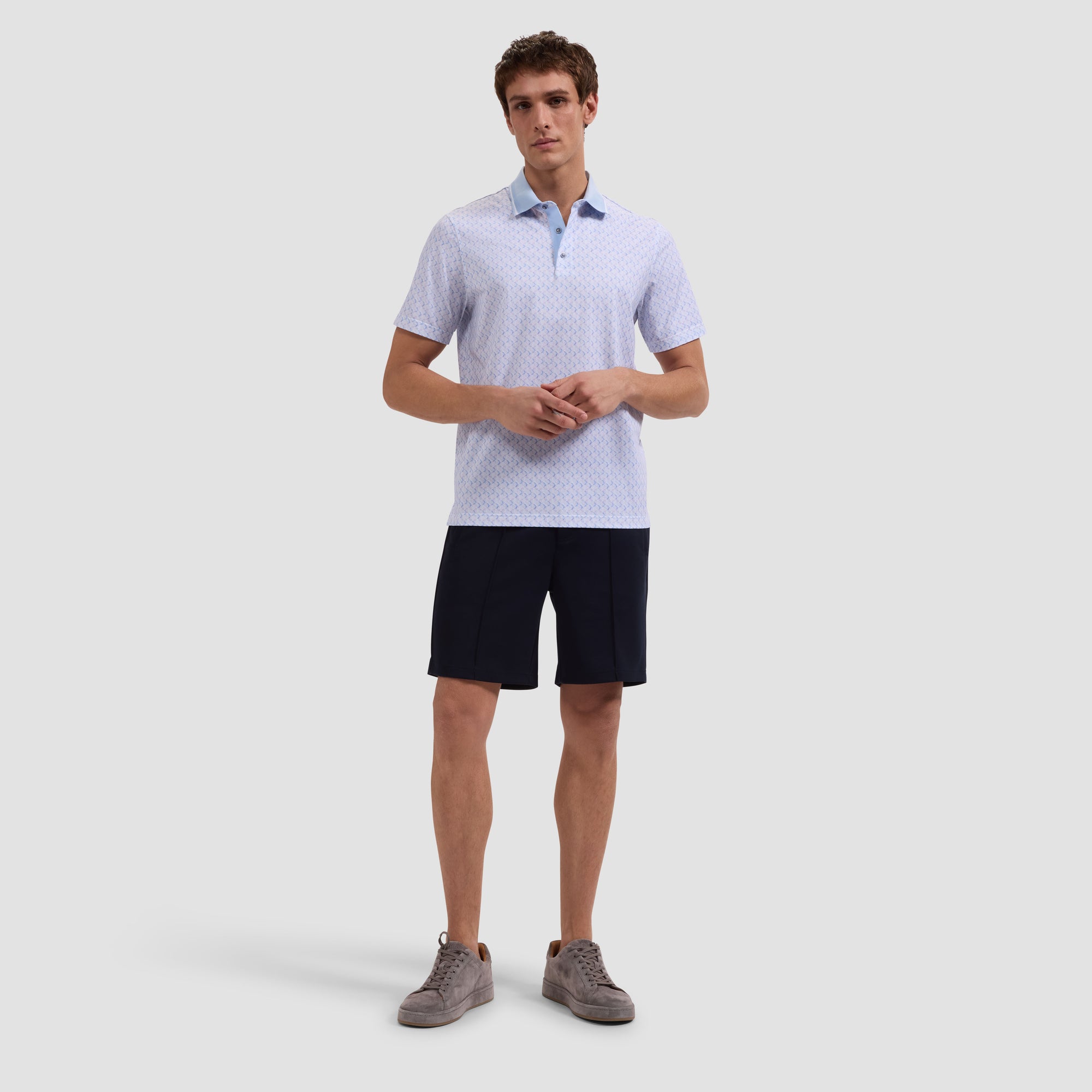 Vidal OoohCotton Geometric Polo Shirt