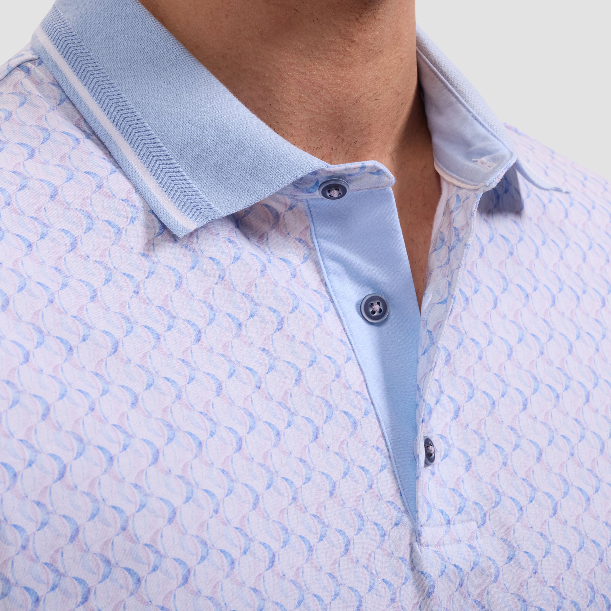 Vidal OoohCotton Geometric Polo Shirt
