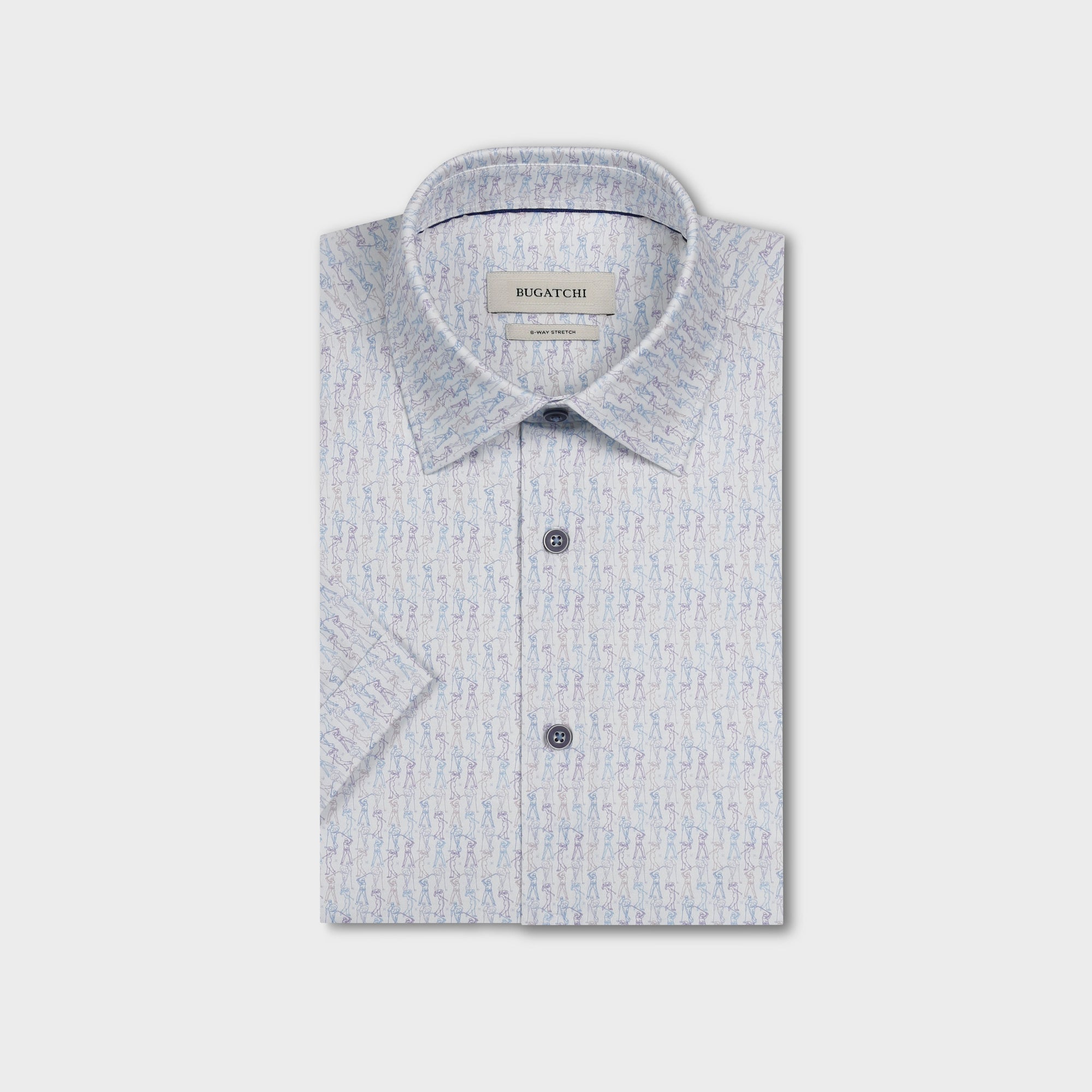 Miles OoohCotton Golf Sketch Short-Sleeve Shirt