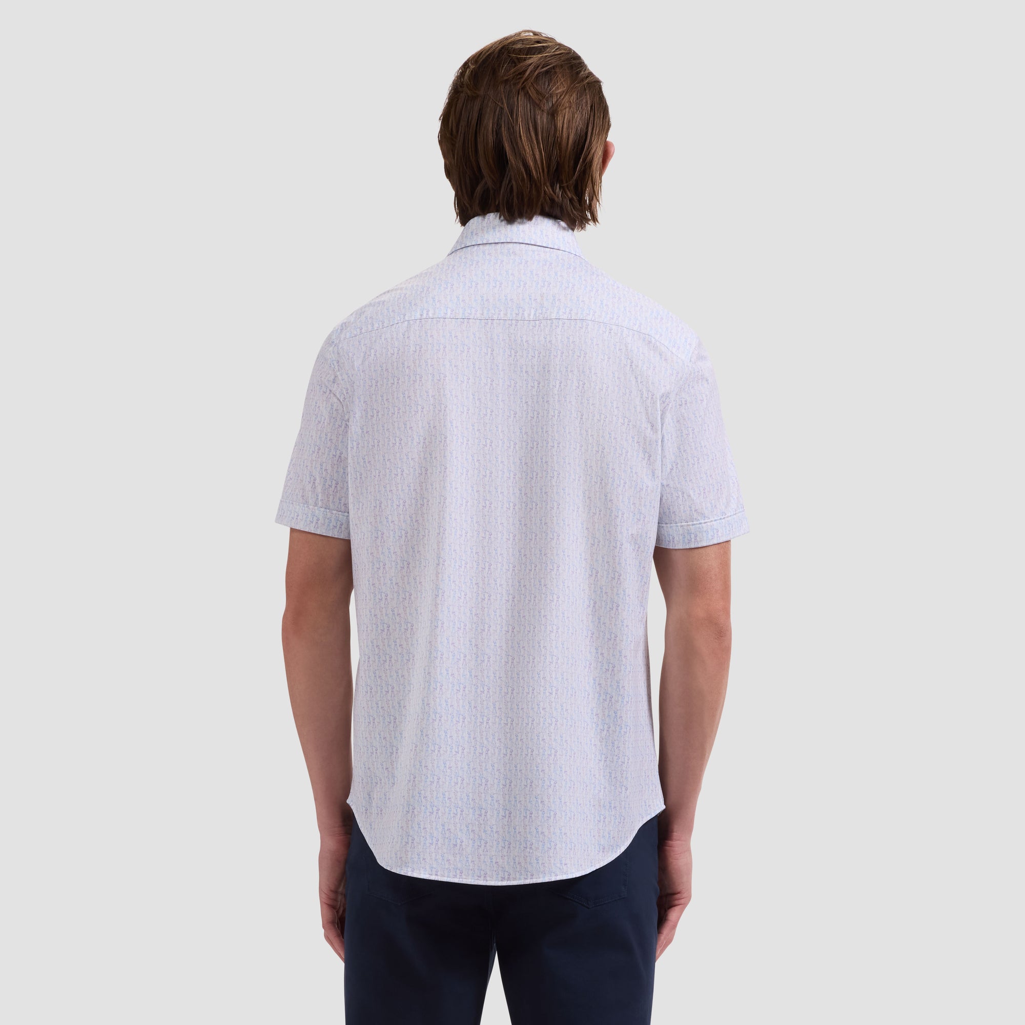 Miles OoohCotton Golf Sketch Short-Sleeve Shirt