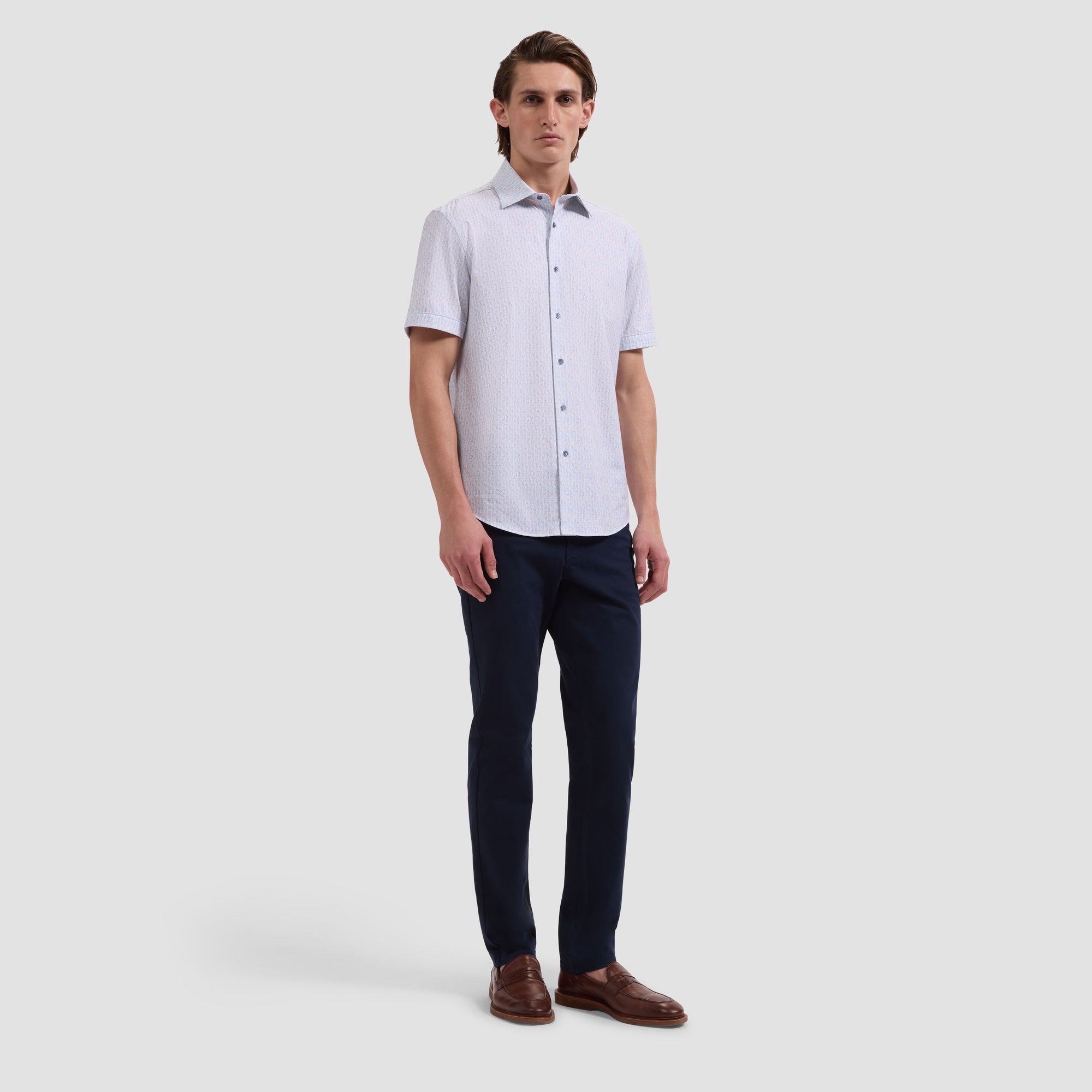 Miles OoohCotton Golf Sketch Short-Sleeve Shirt