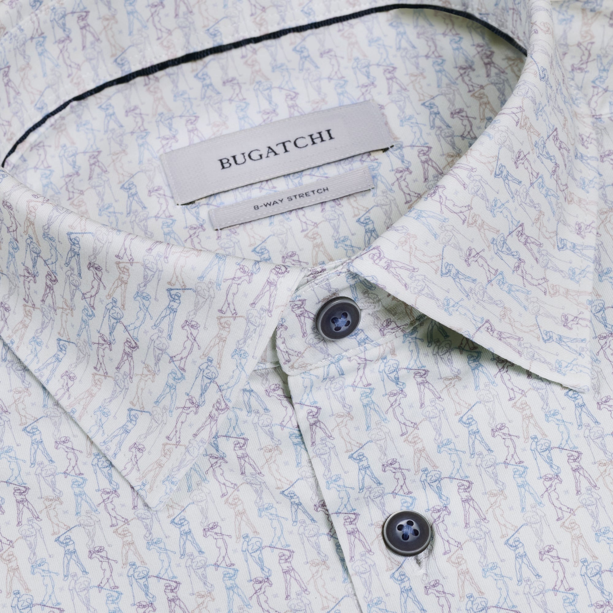 Miles OoohCotton Golf Sketch Short-Sleeve Shirt