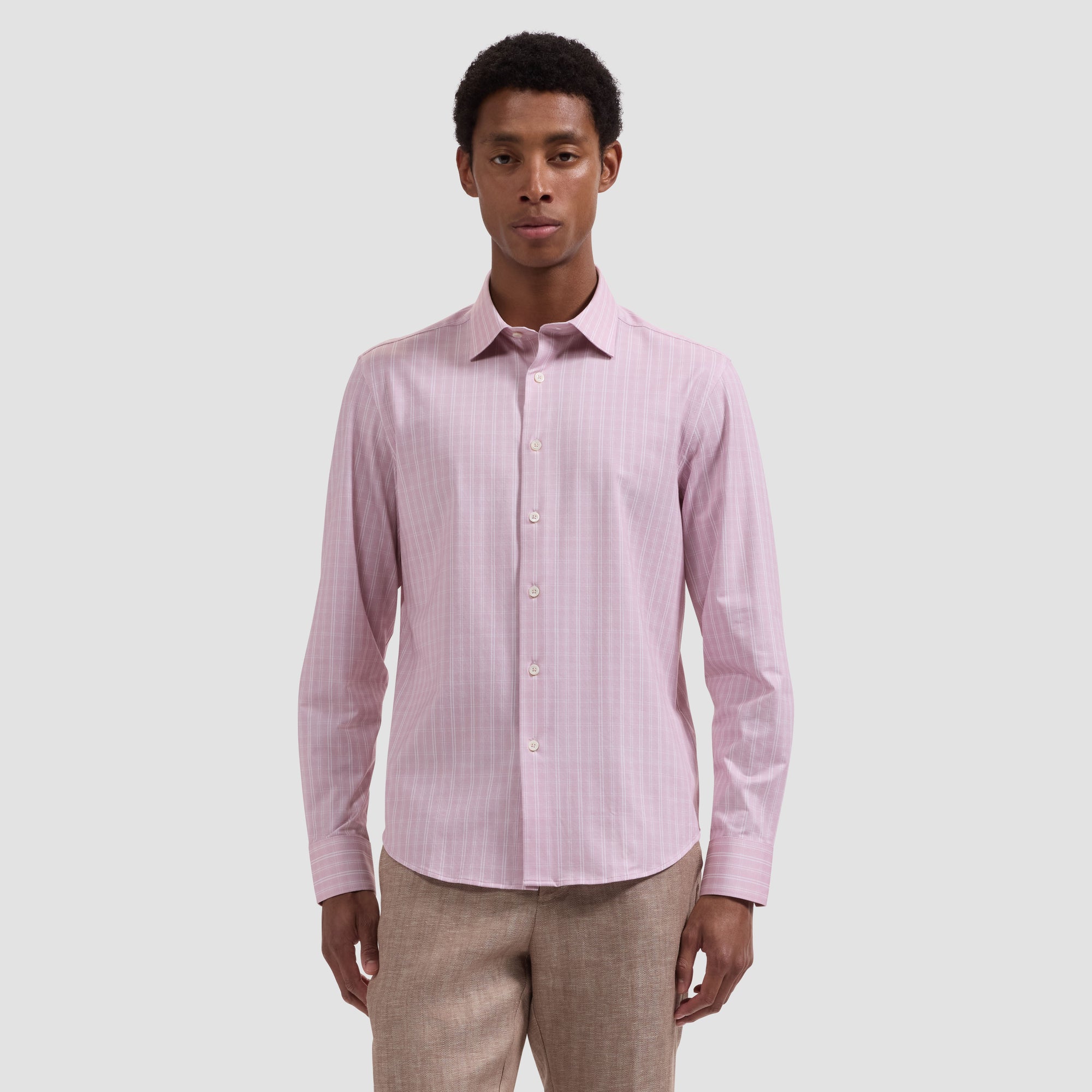 James OoohCotton Windowpane Plaid Shirt