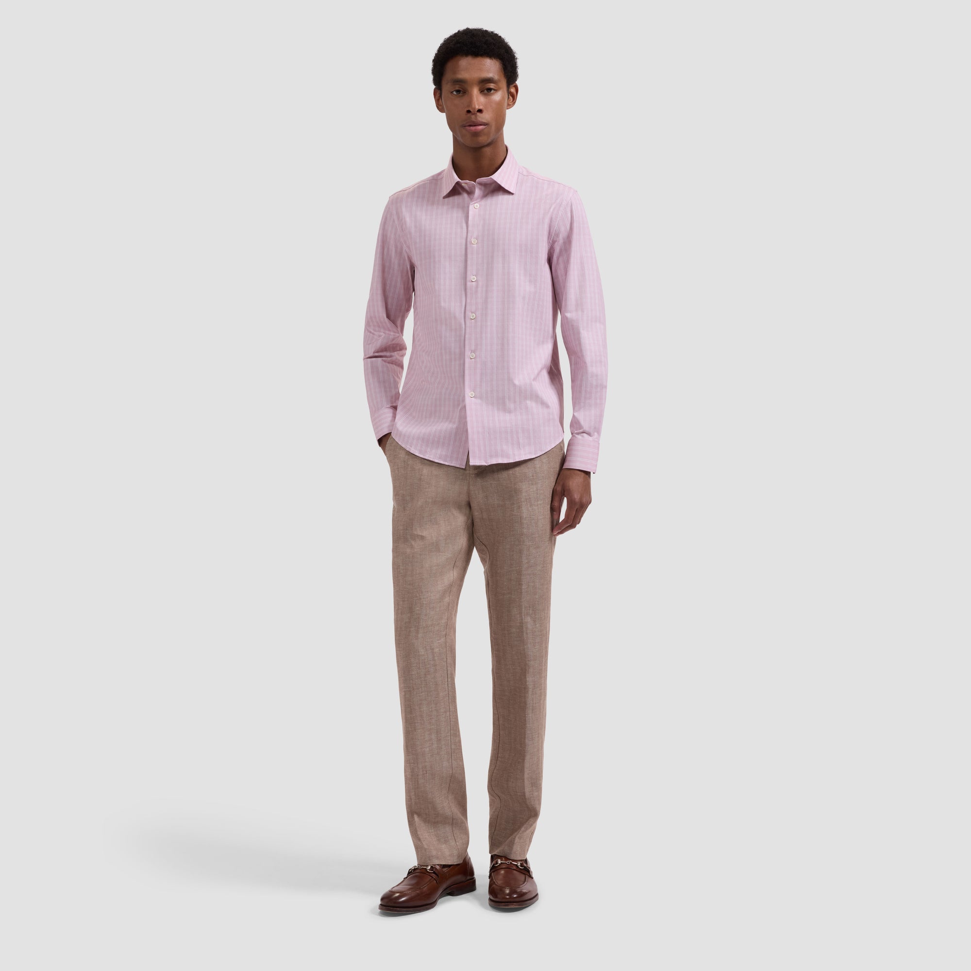 James OoohCotton Windowpane Plaid Shirt
