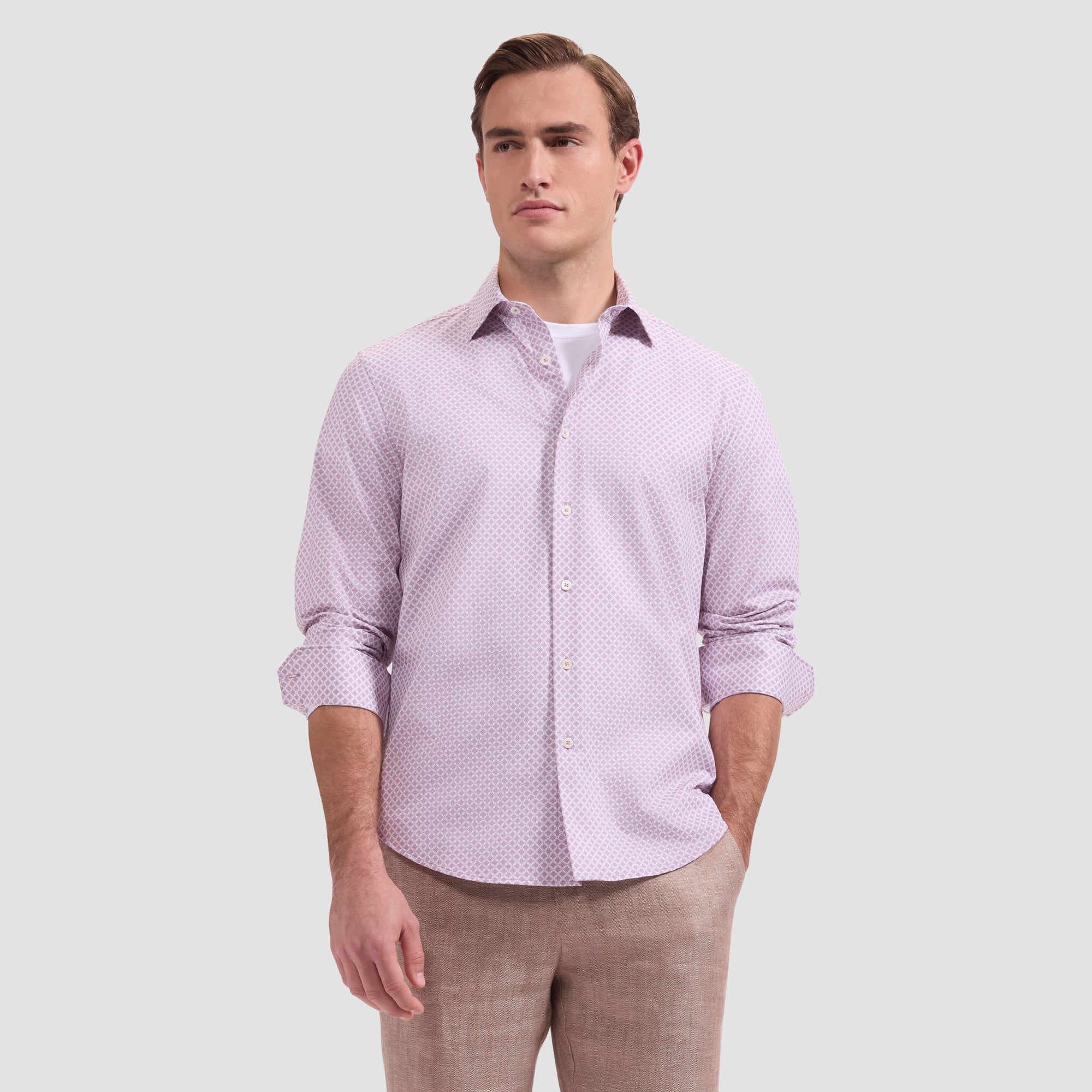 James OoohCotton Micro Floral Shirt