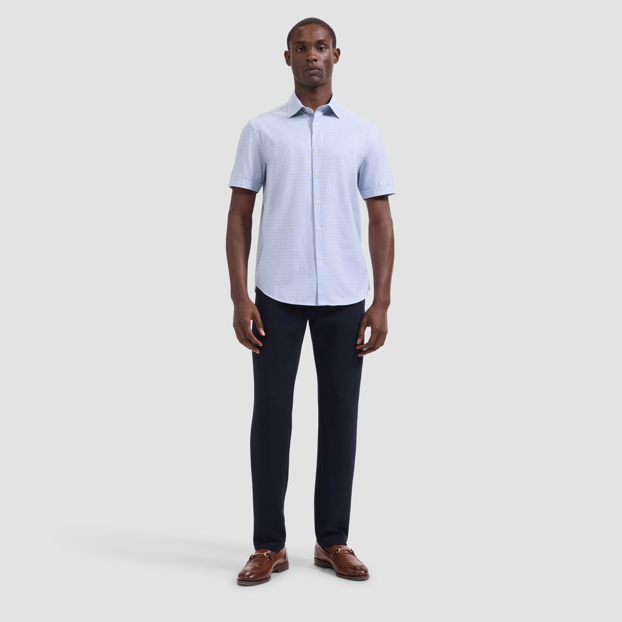 Miles OoohCotton Micro Geo Short-Sleeve Shirt