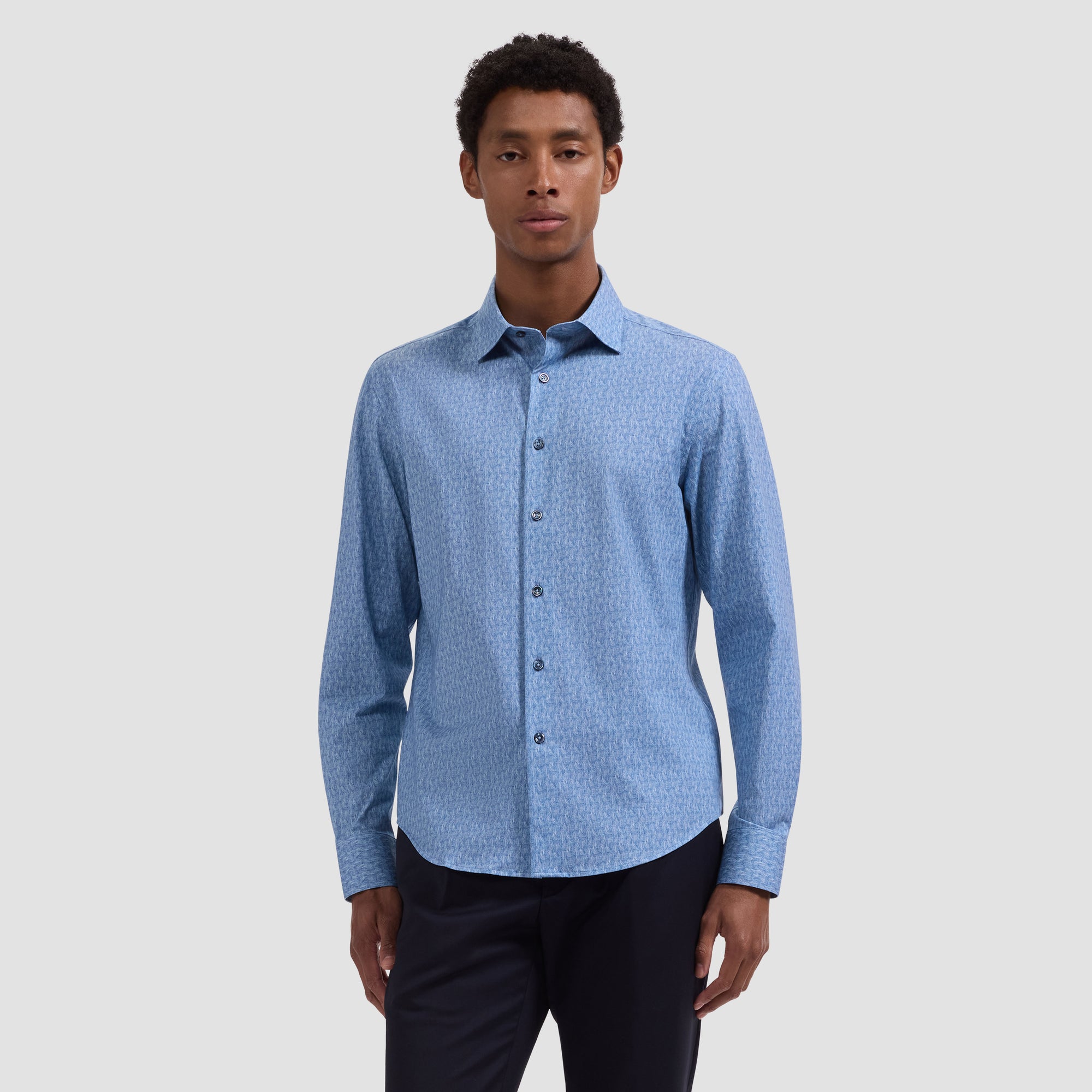 James OoohCotton Micro Leaf Shirt