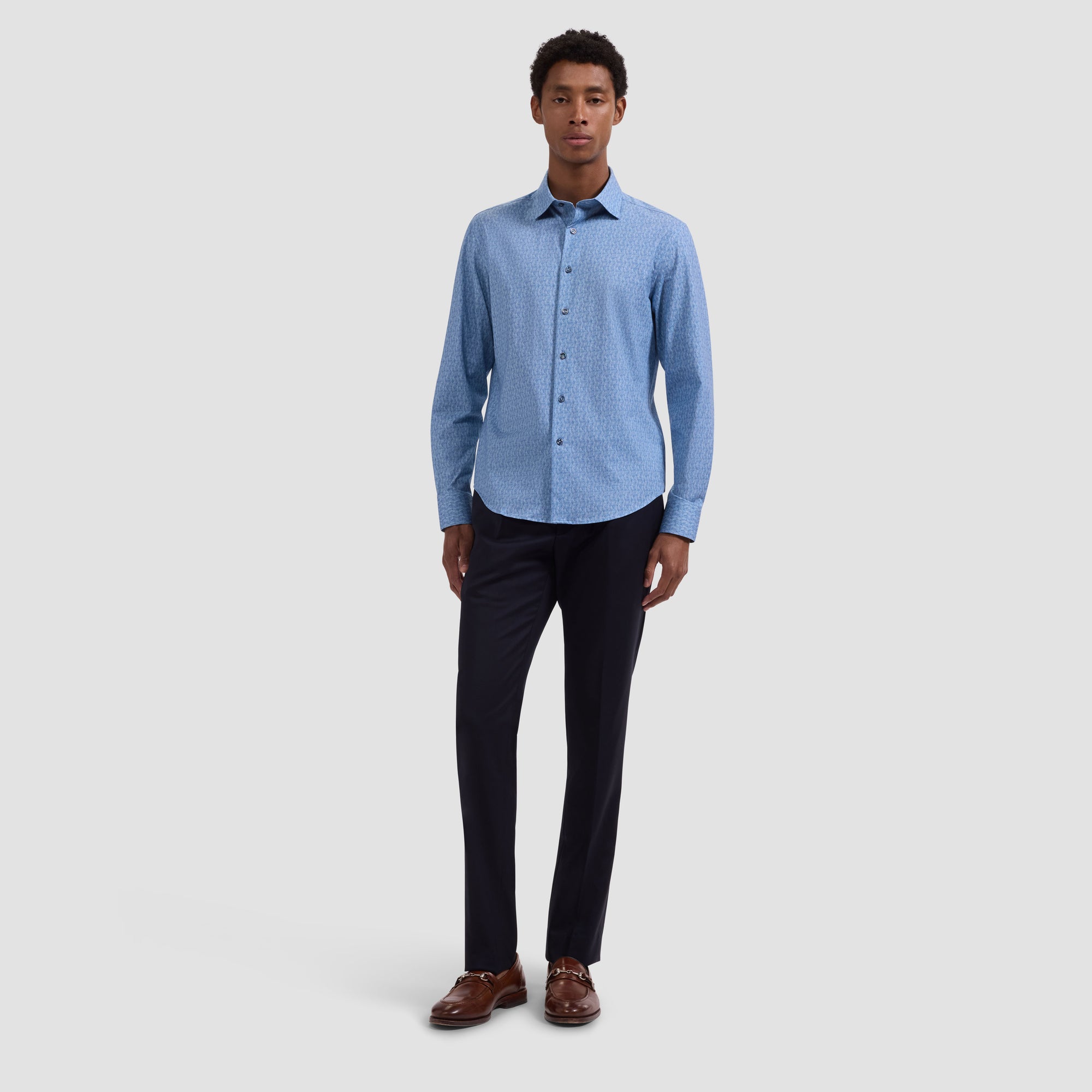 James OoohCotton Micro Leaf Shirt