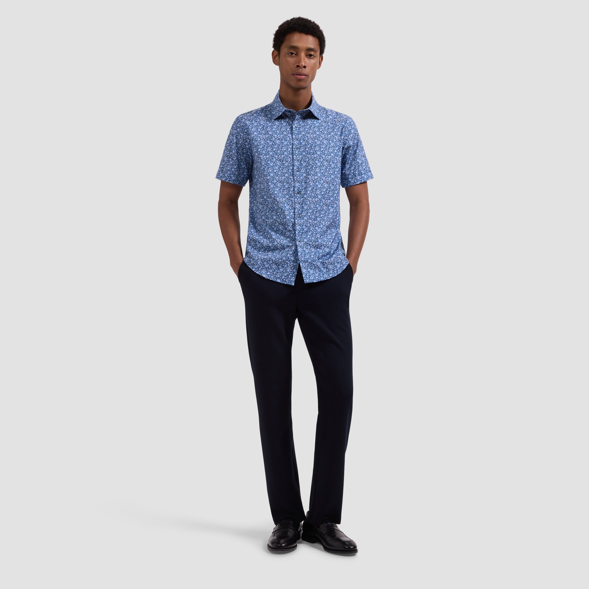 Miles OoohCotton Floral Short-Sleeve Shirt