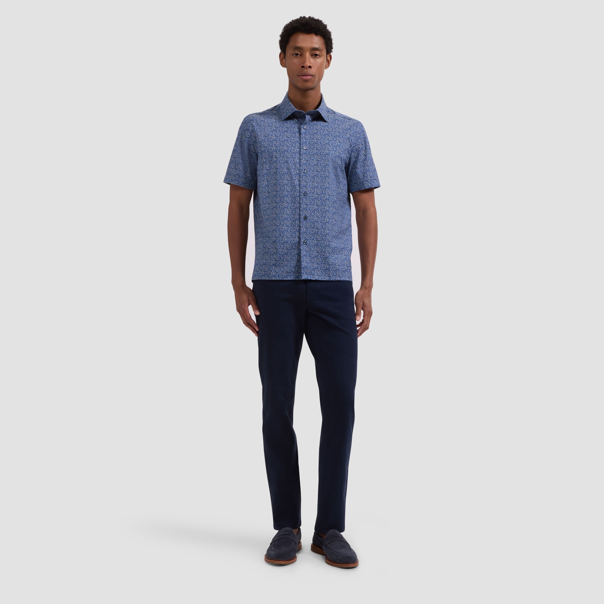 Milo OoohCotton Leaf Print Short-Sleeve Shirt