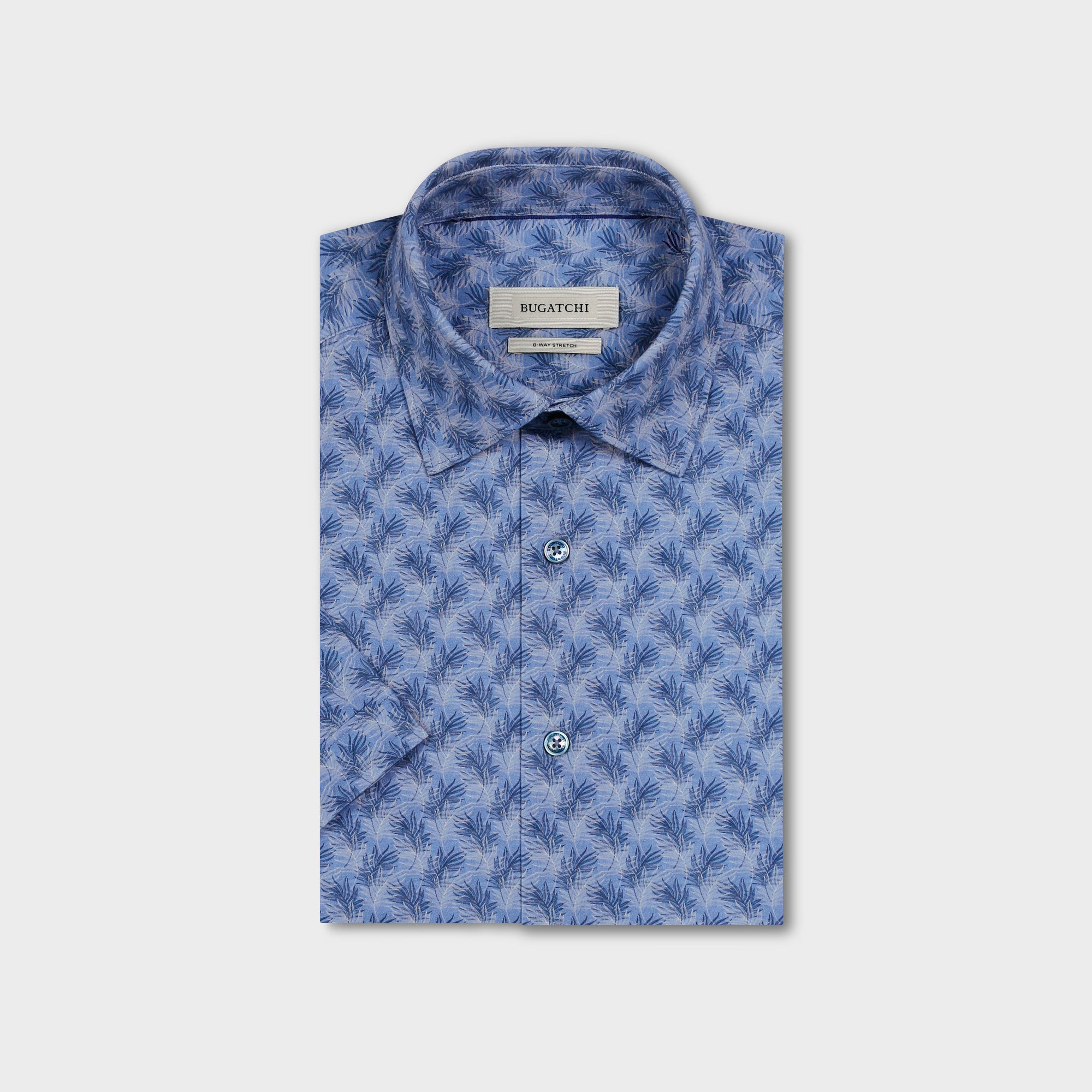 Miles OoohCotton Leaf Print Short-Sleeve Shirt